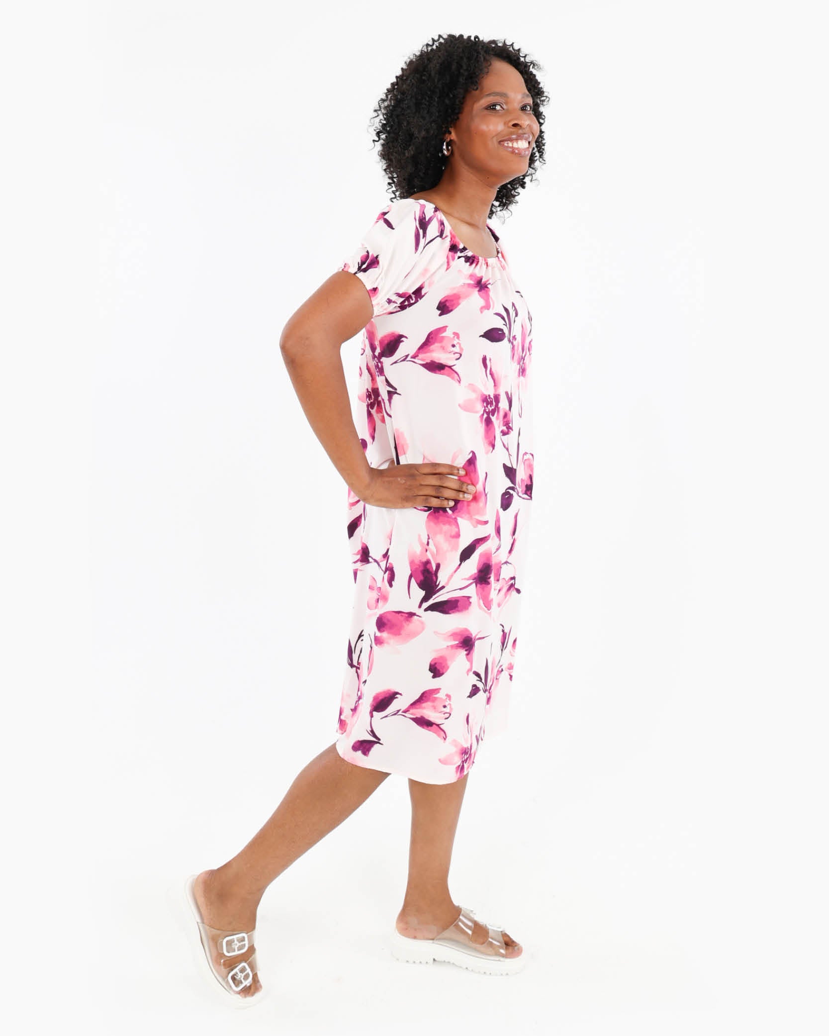 Off The Shoulder Floral Dress