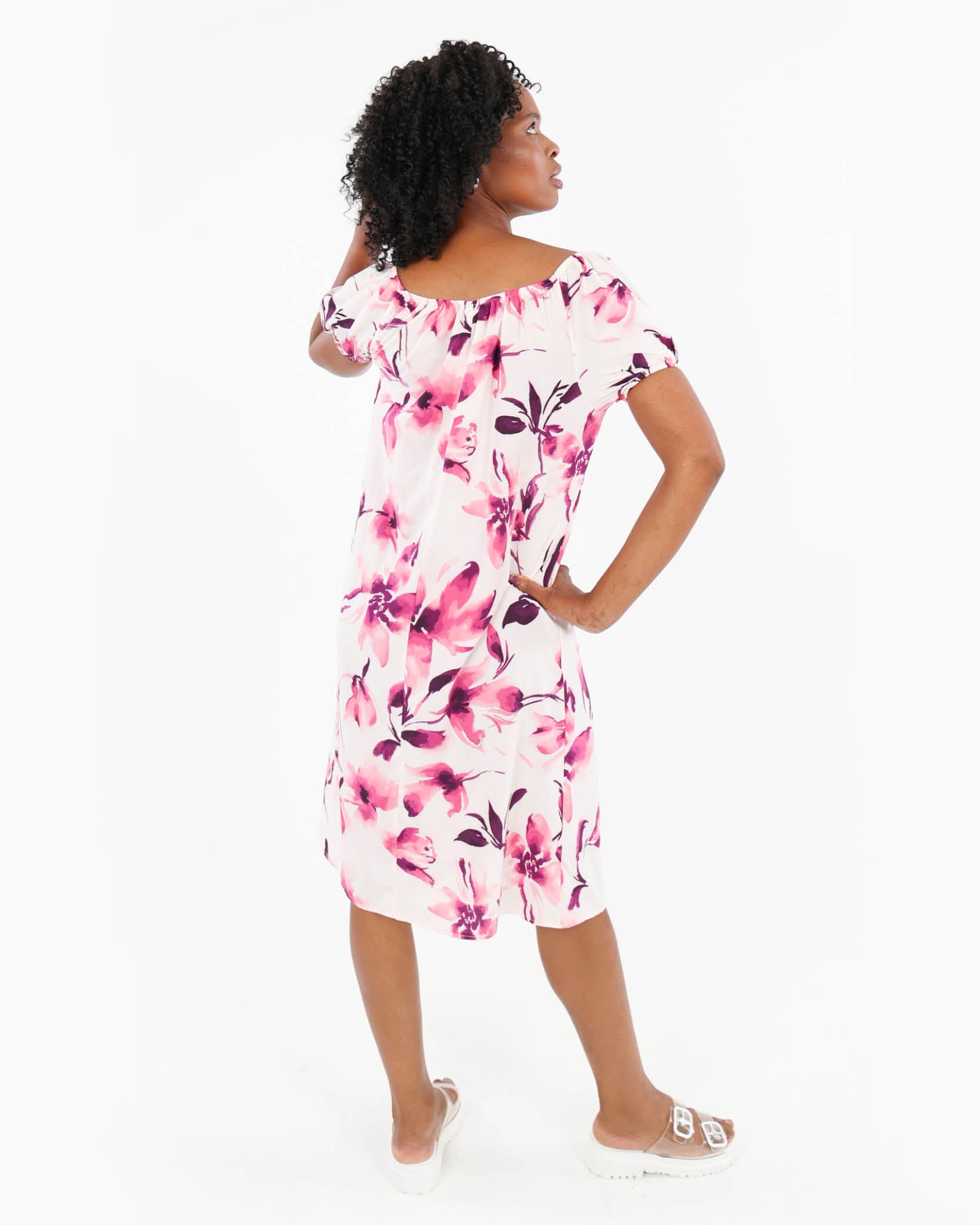 Off The Shoulder Floral Dress