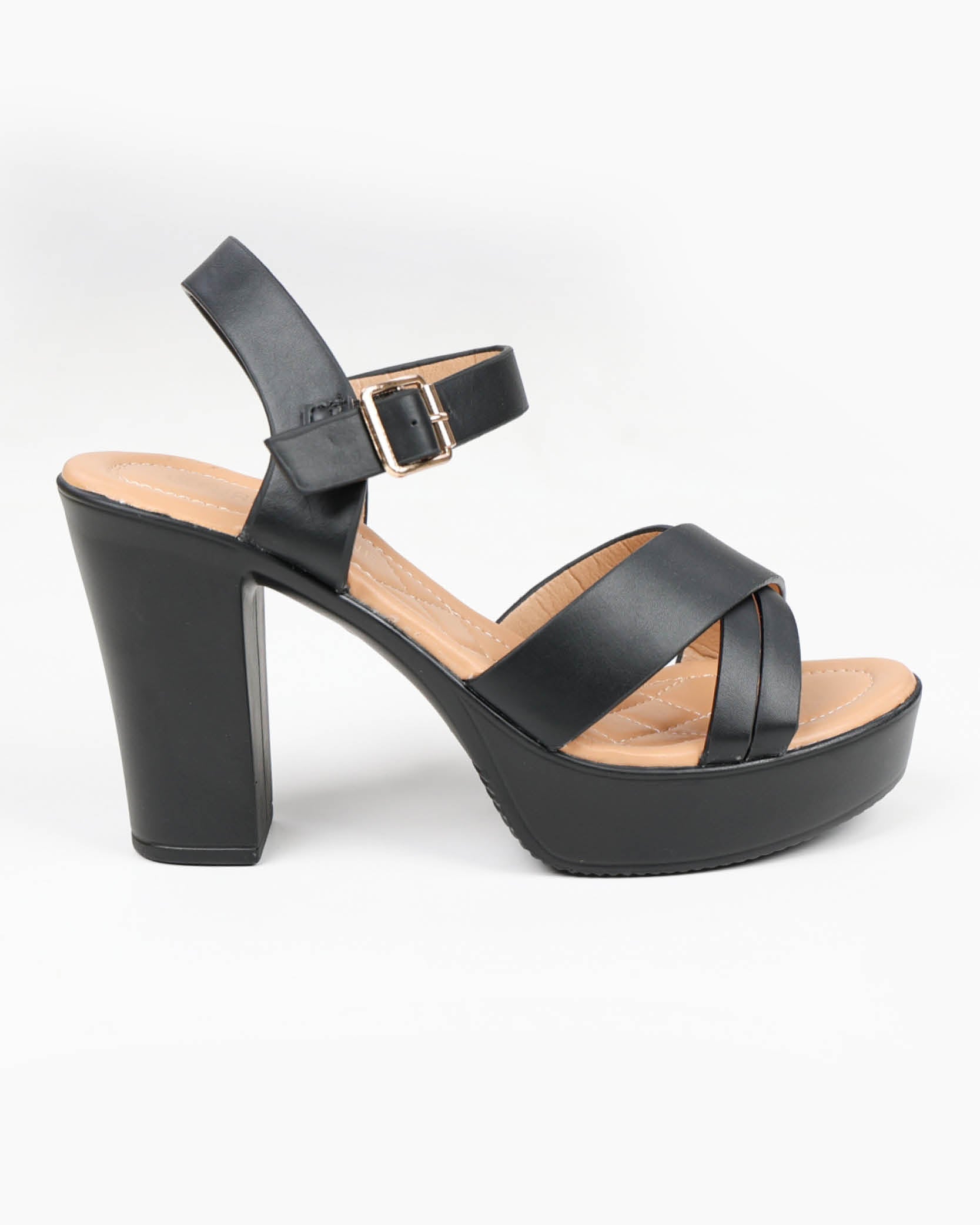 Cross Over Platform Sandal