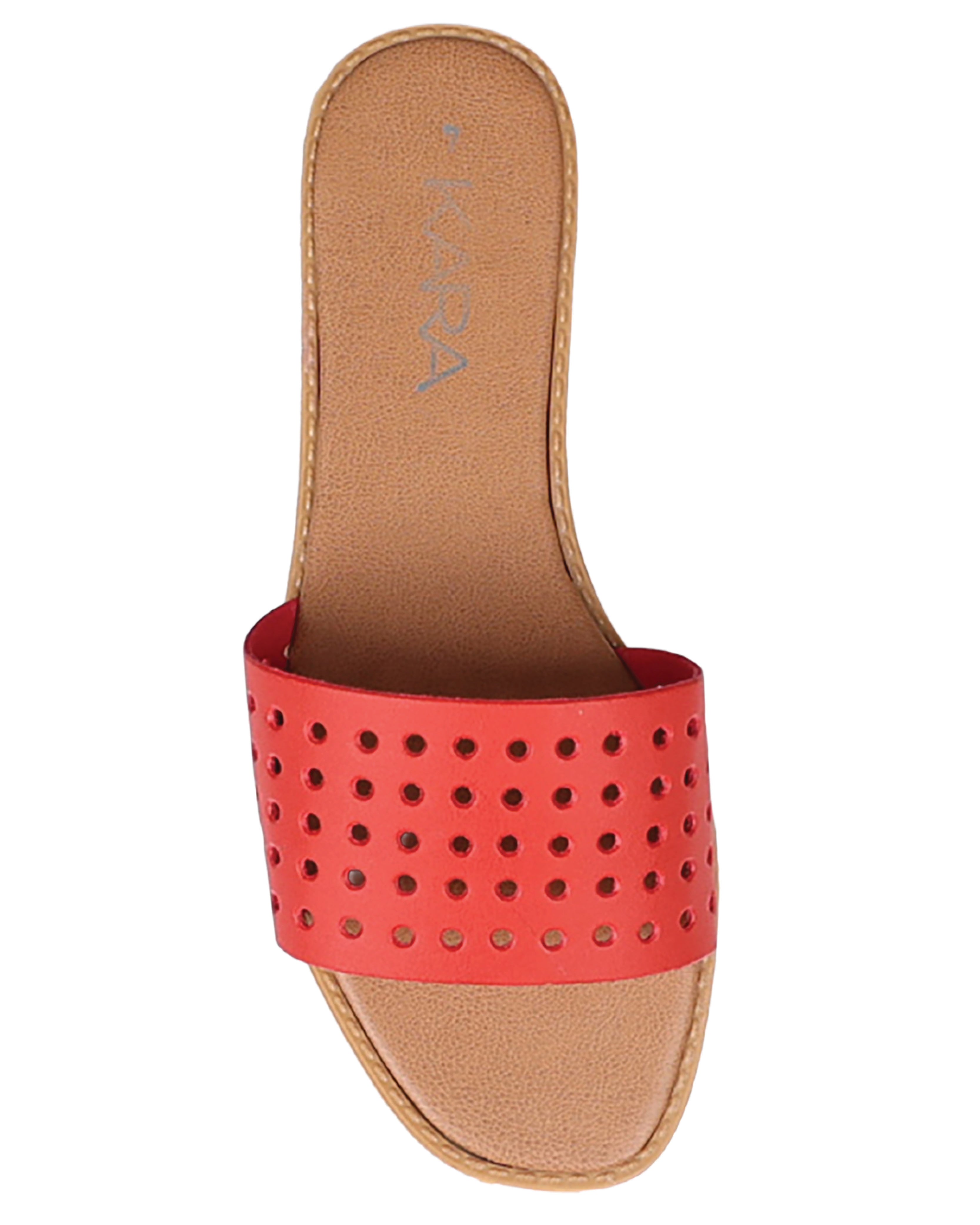 Red Laser Punch Flat Slides