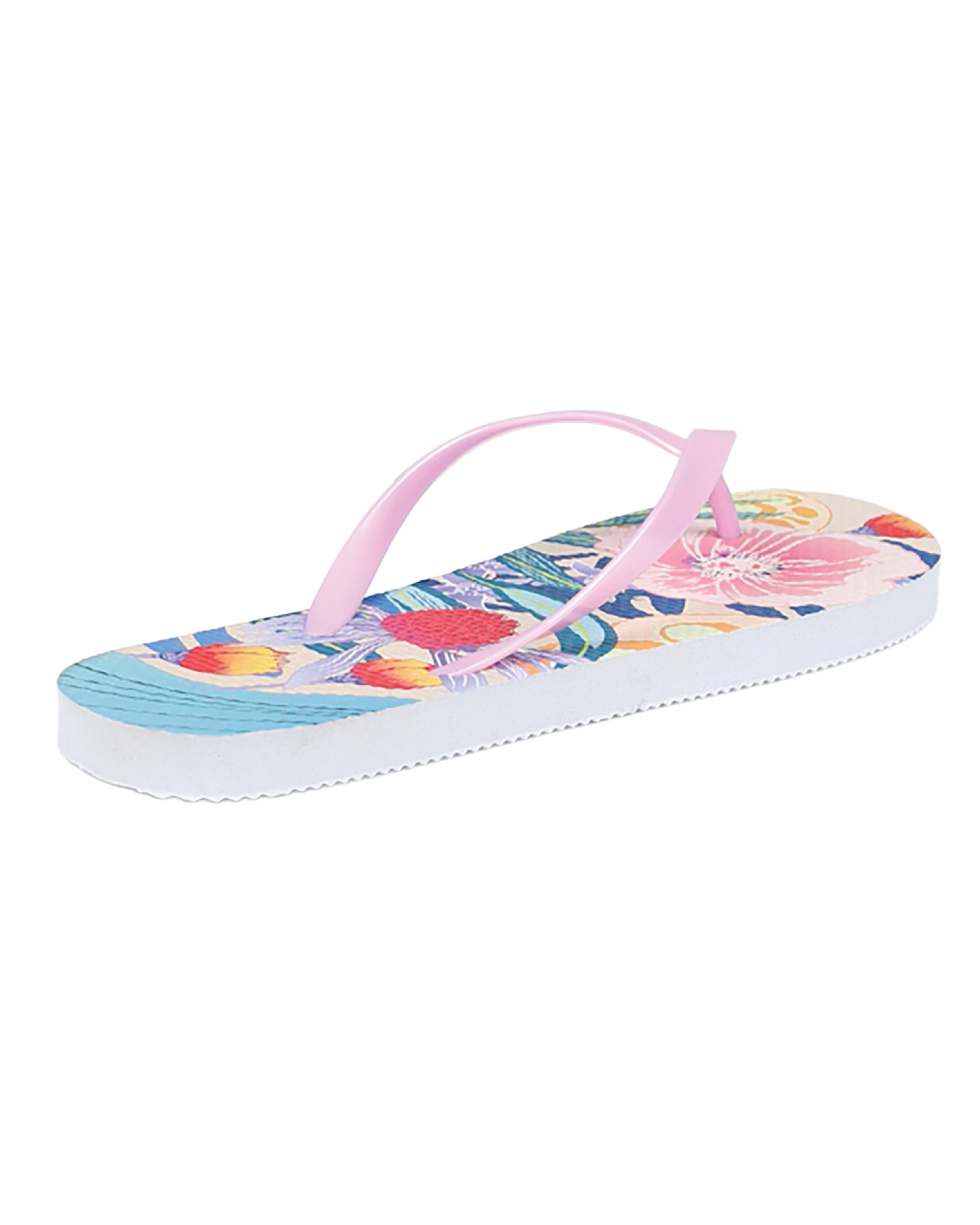 Floral Print Flip Flop