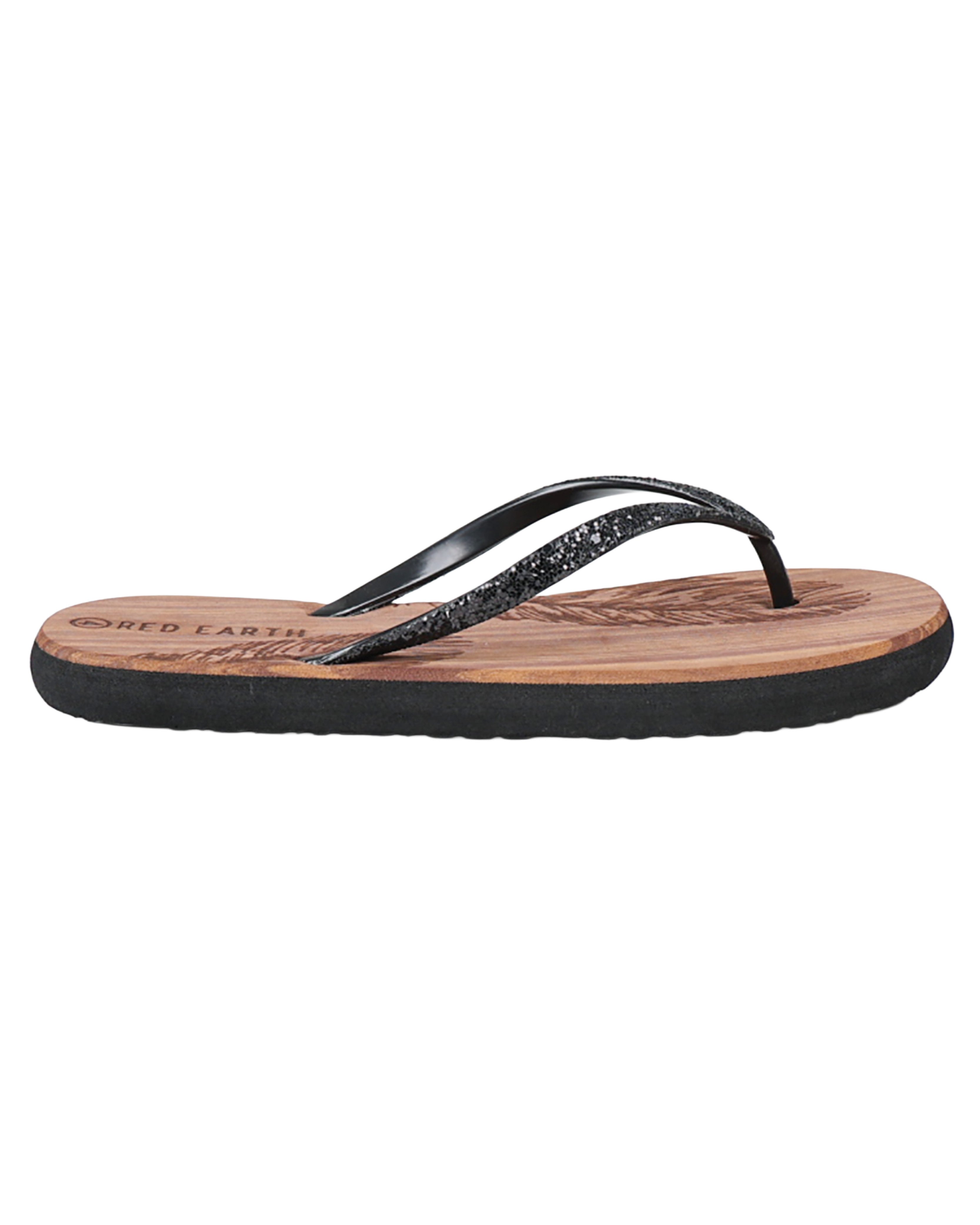 Black Glitter Comfort Flip Flop