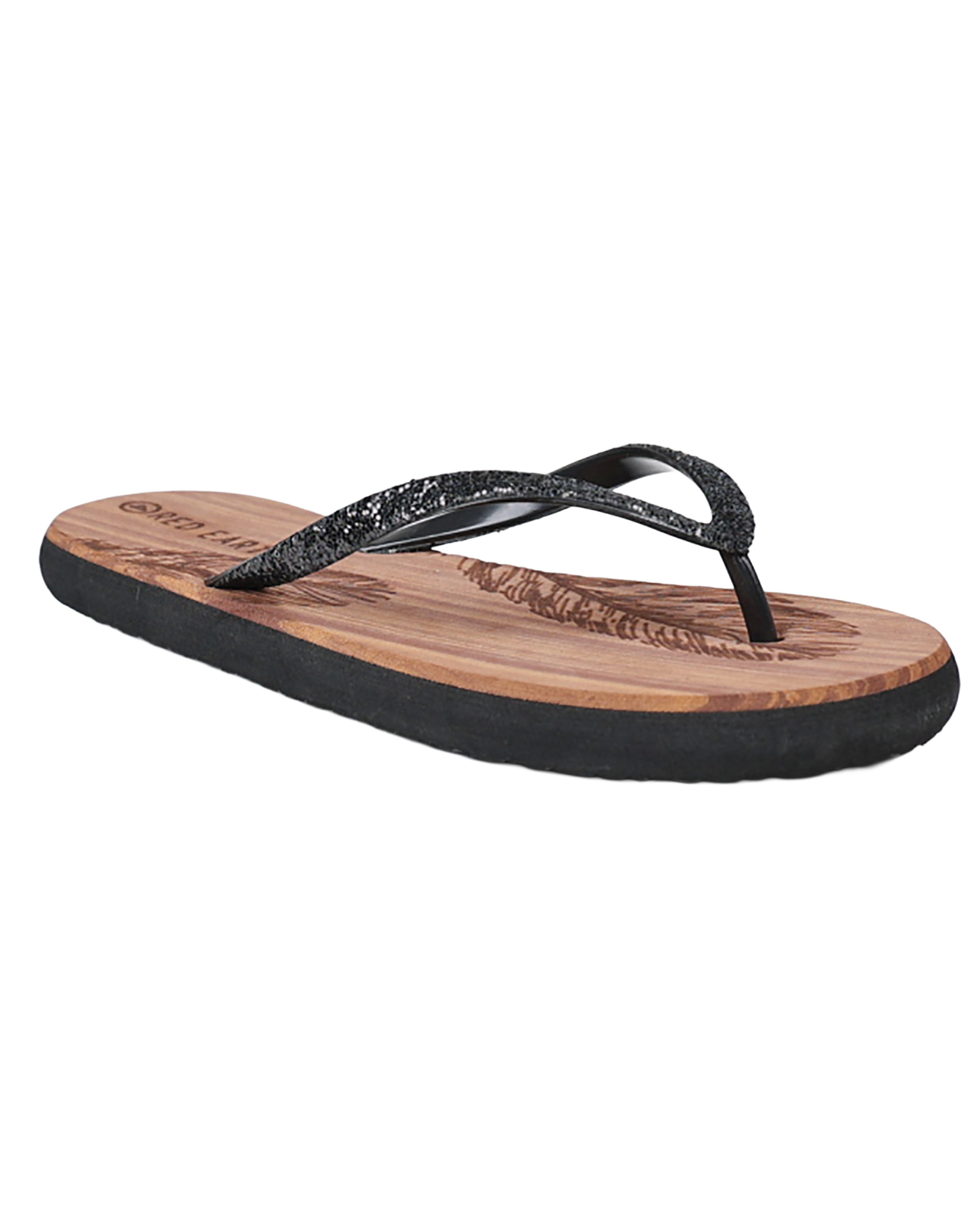 Black Glitter Comfort Flip Flop