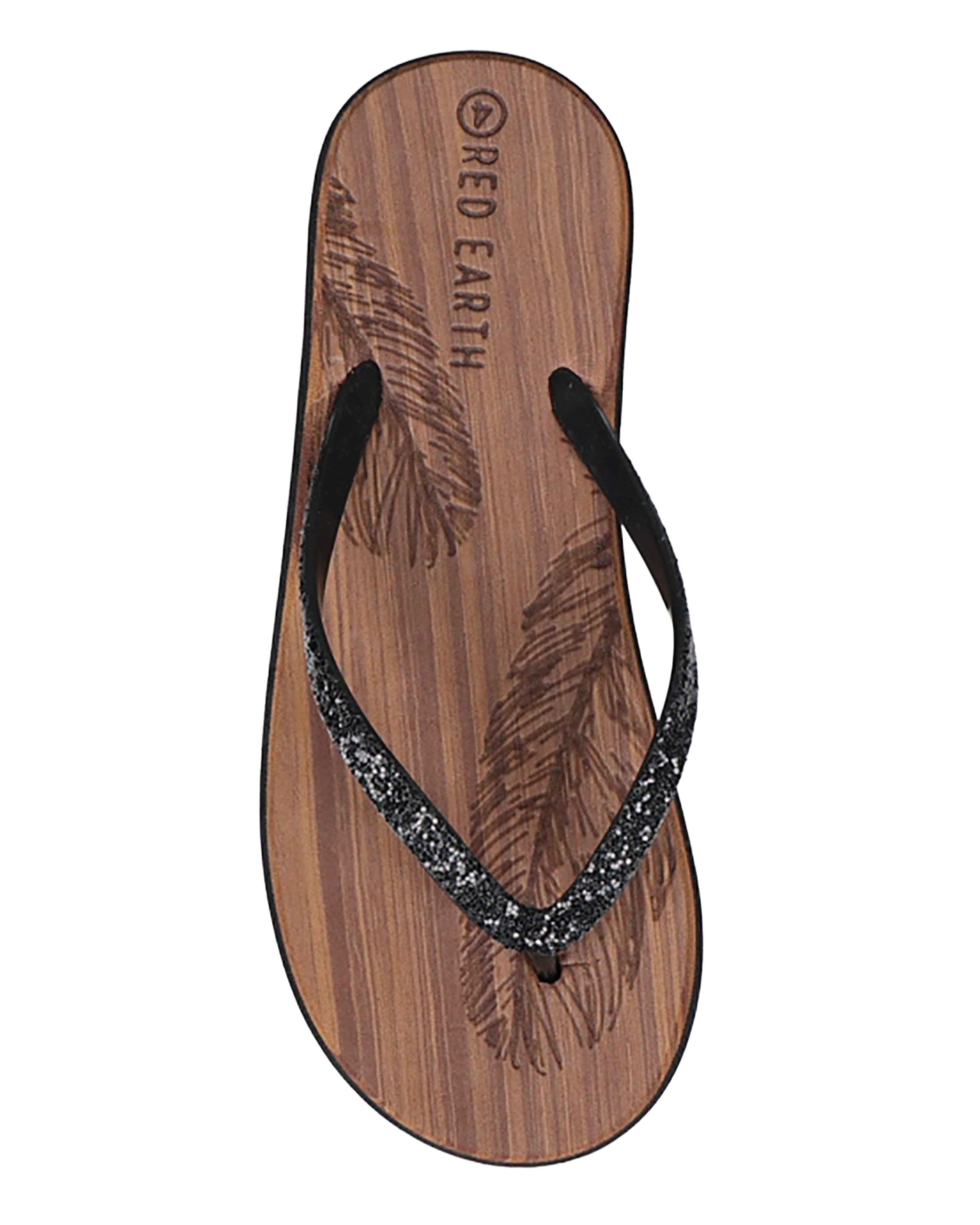 Black Glitter Comfort Flip Flop