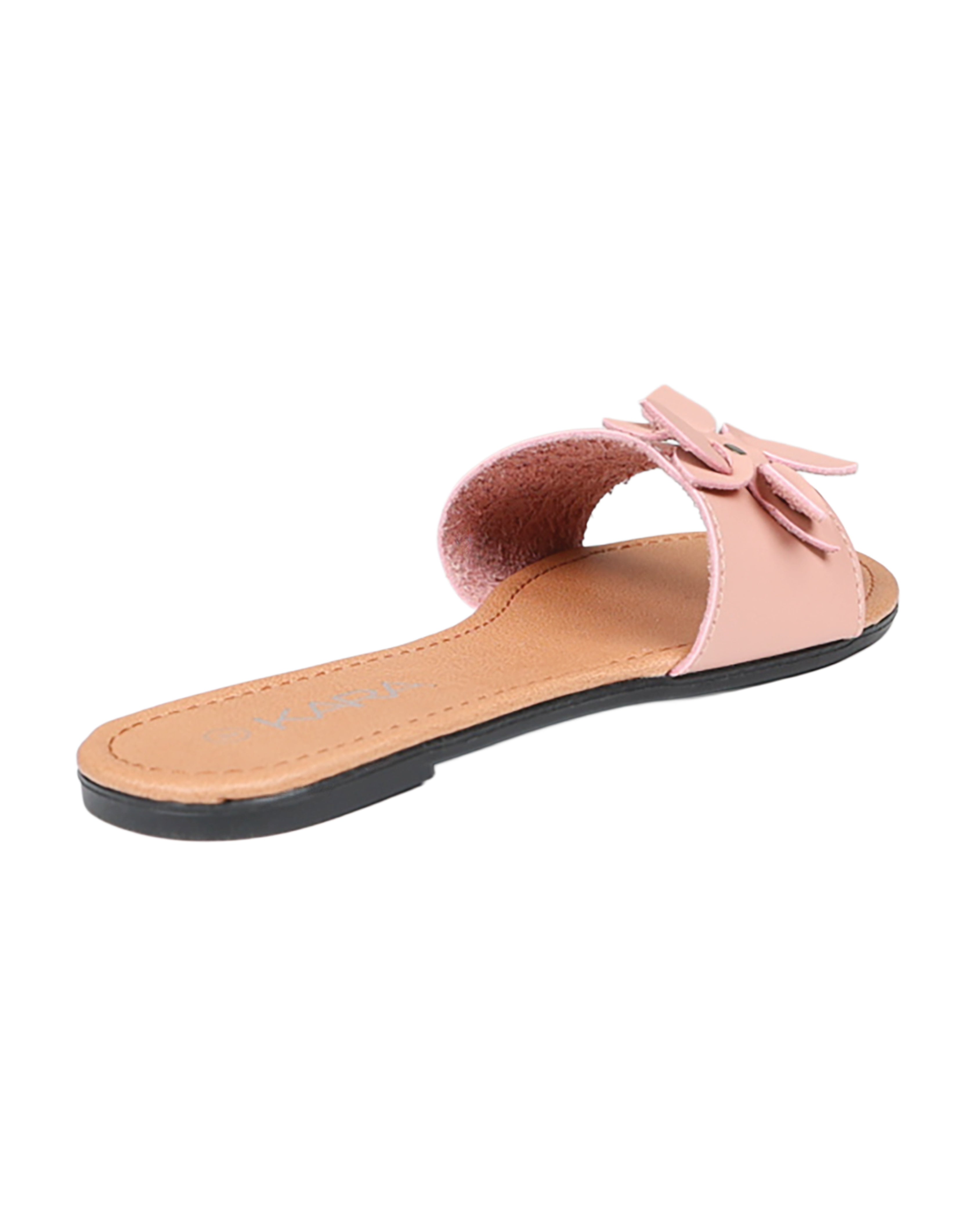 Mink Flower Detail Banded Sandal