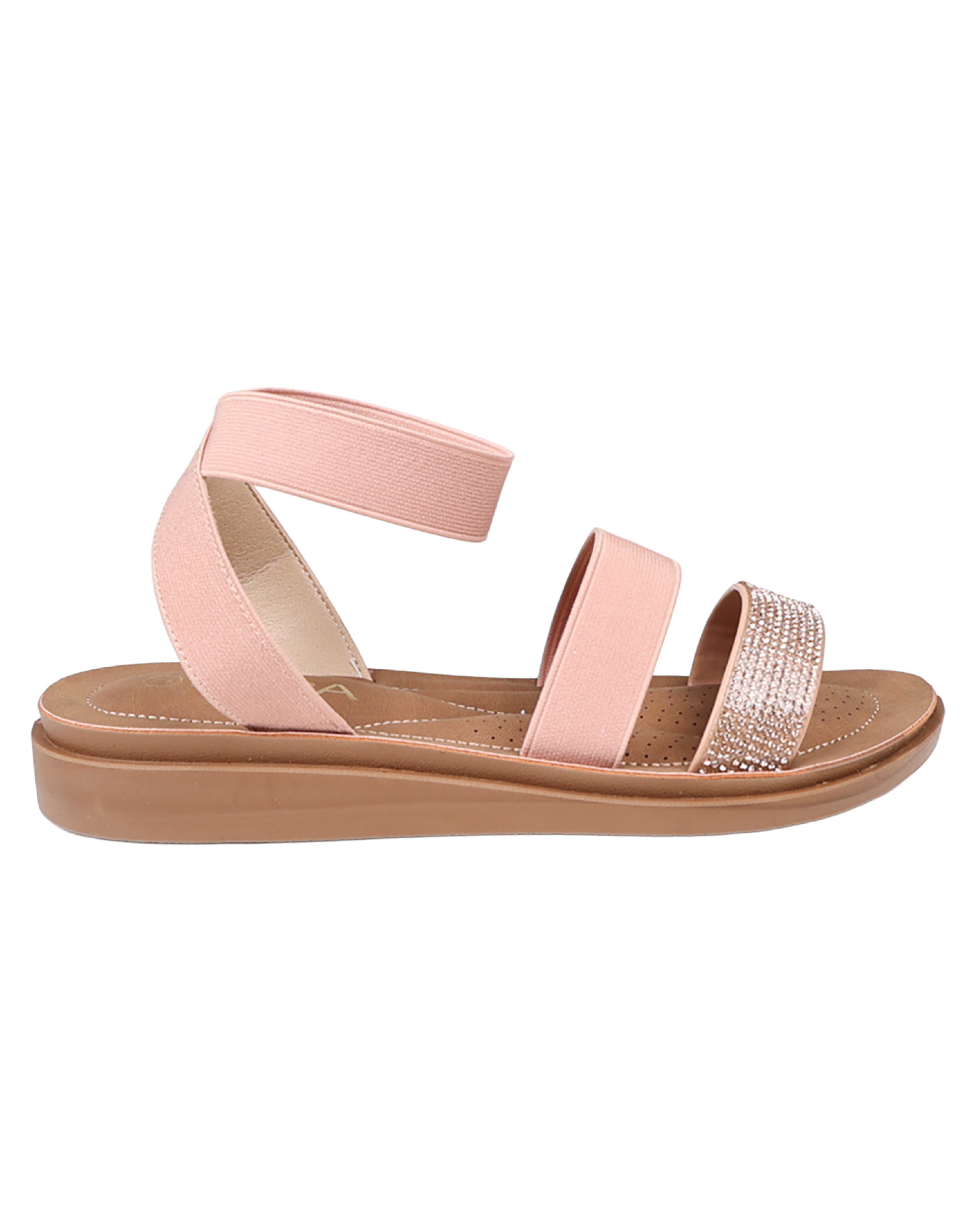 Embellished Strappy Moulded Sandals