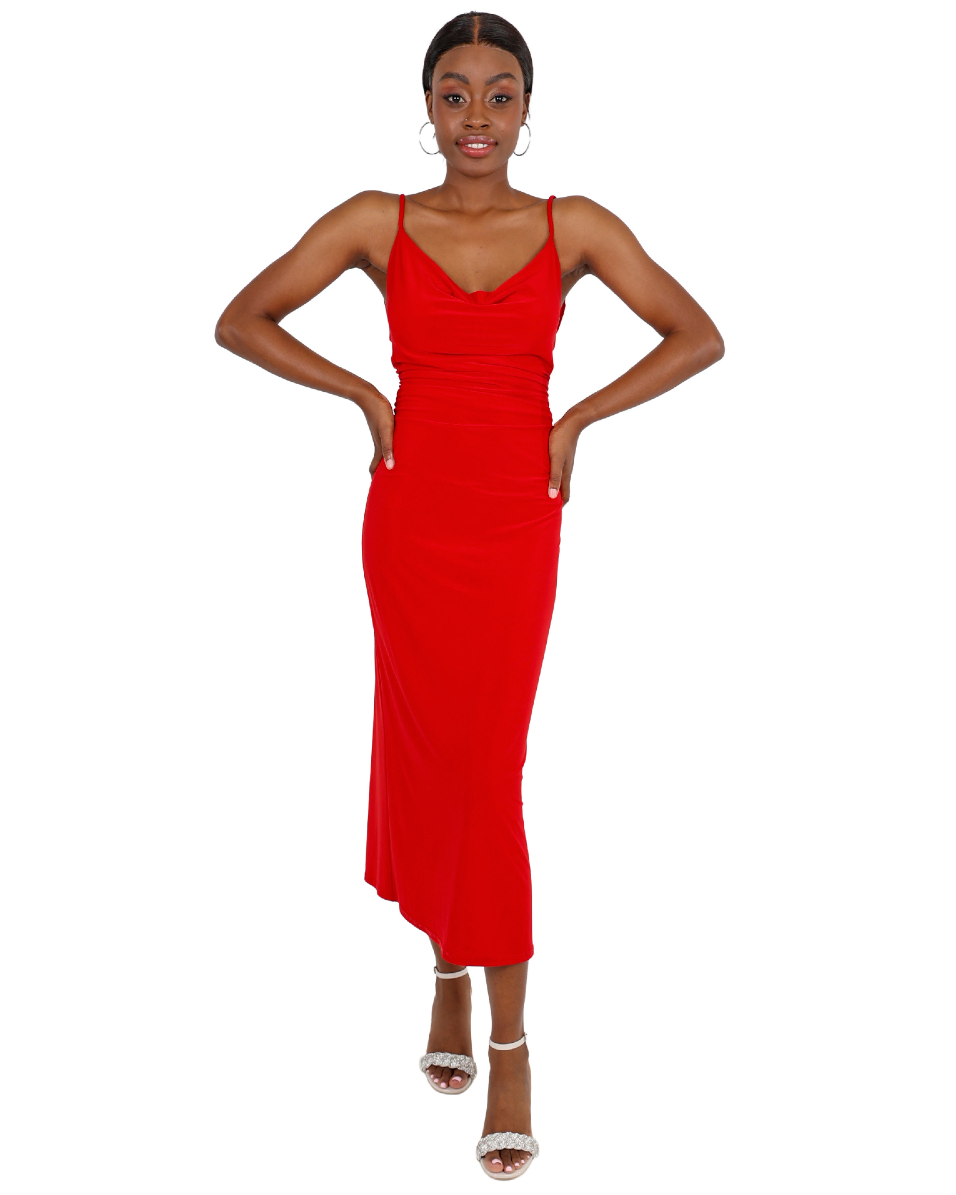 Low Back Strappy Bodycon Dress