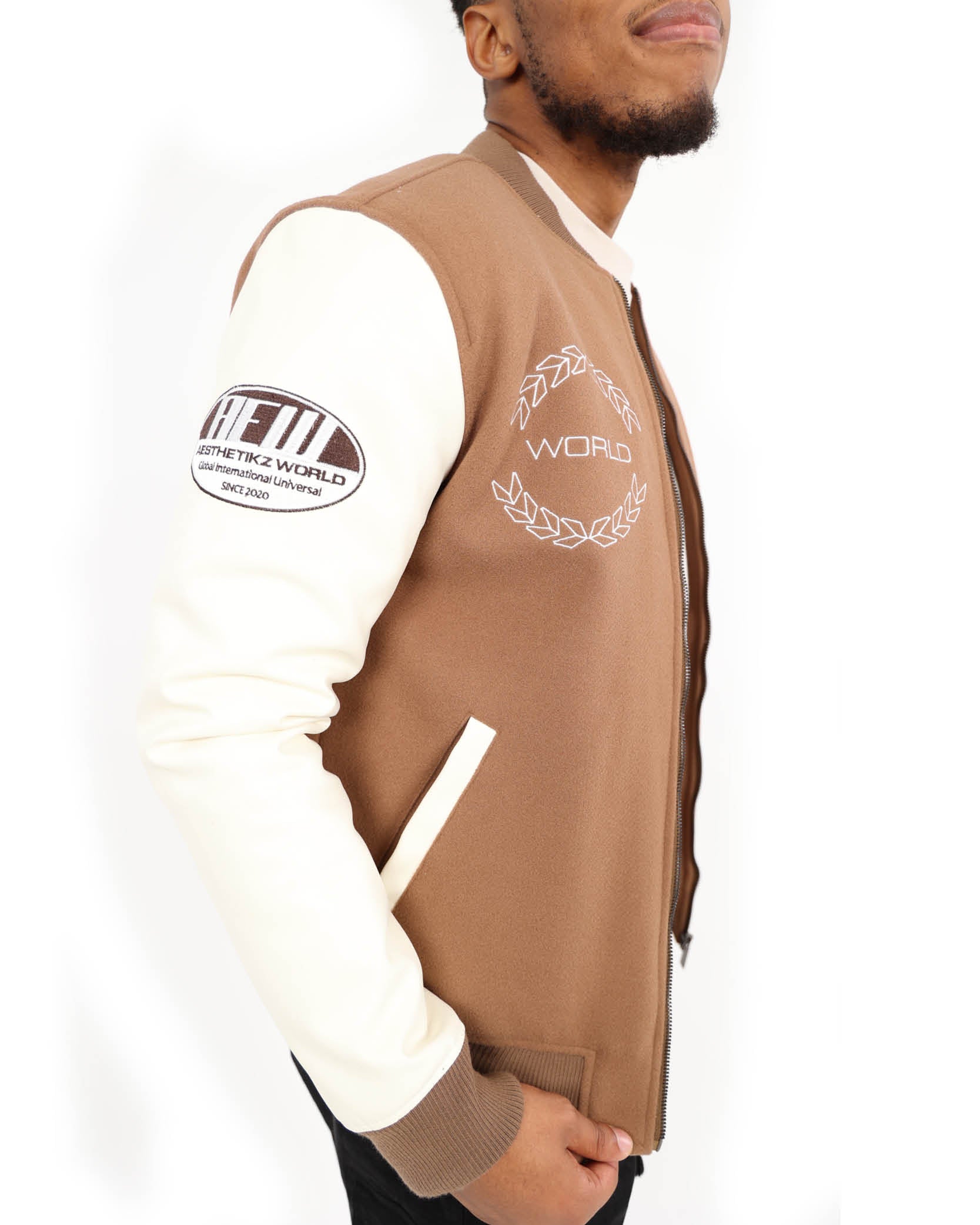 Melton Combo Bomber Jacket