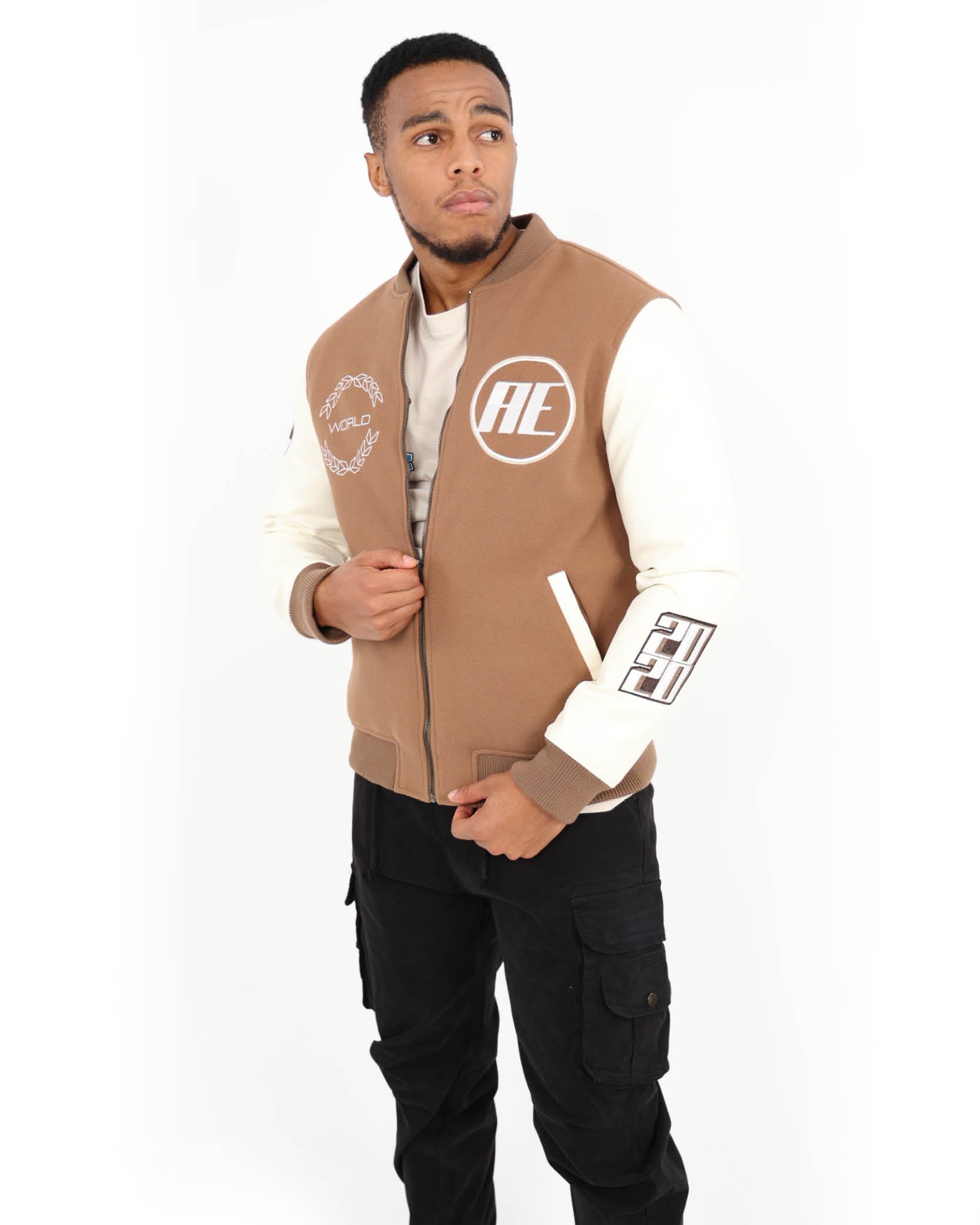 Melton Combo Bomber Jacket