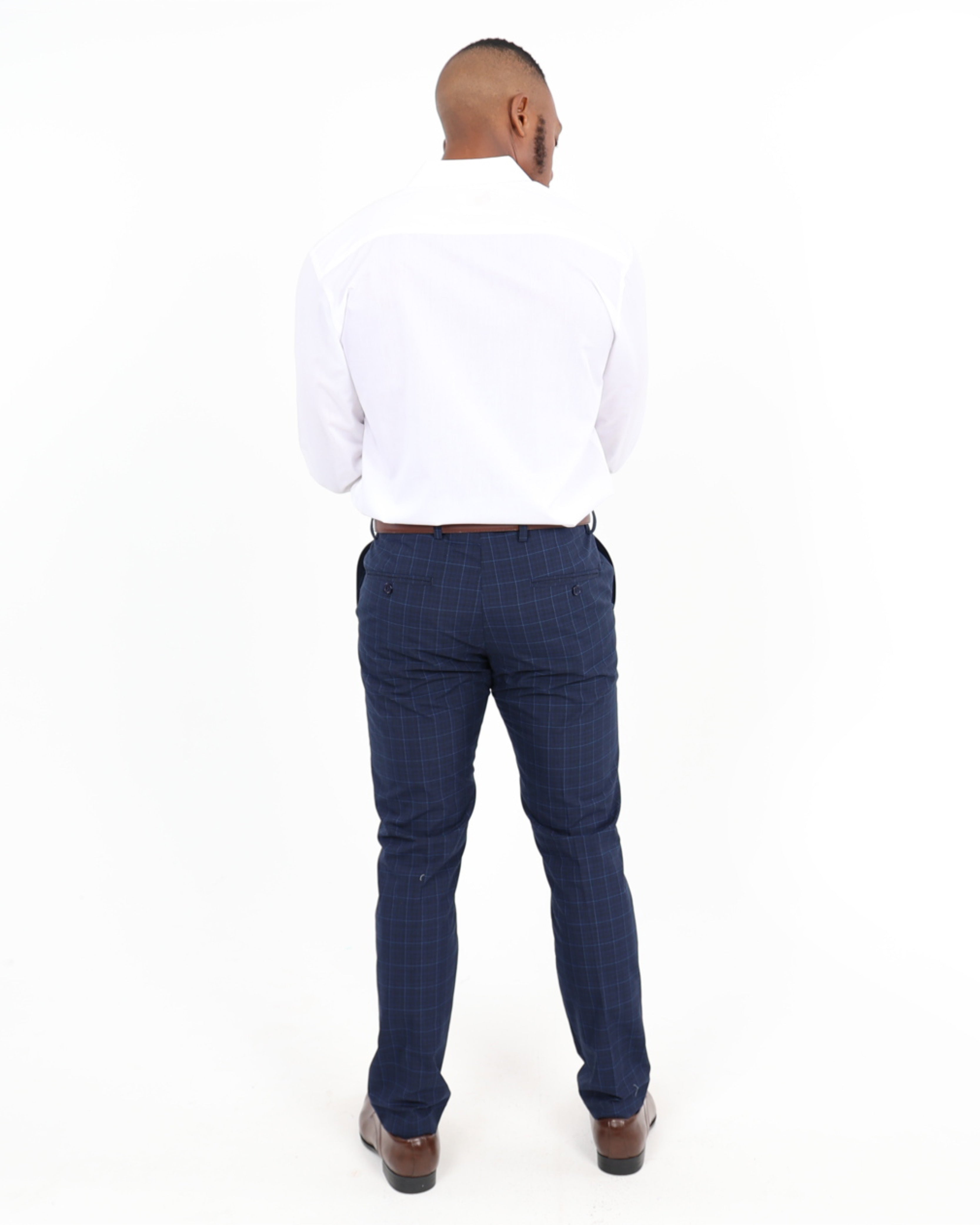 Check Slim Fit Formal Pants