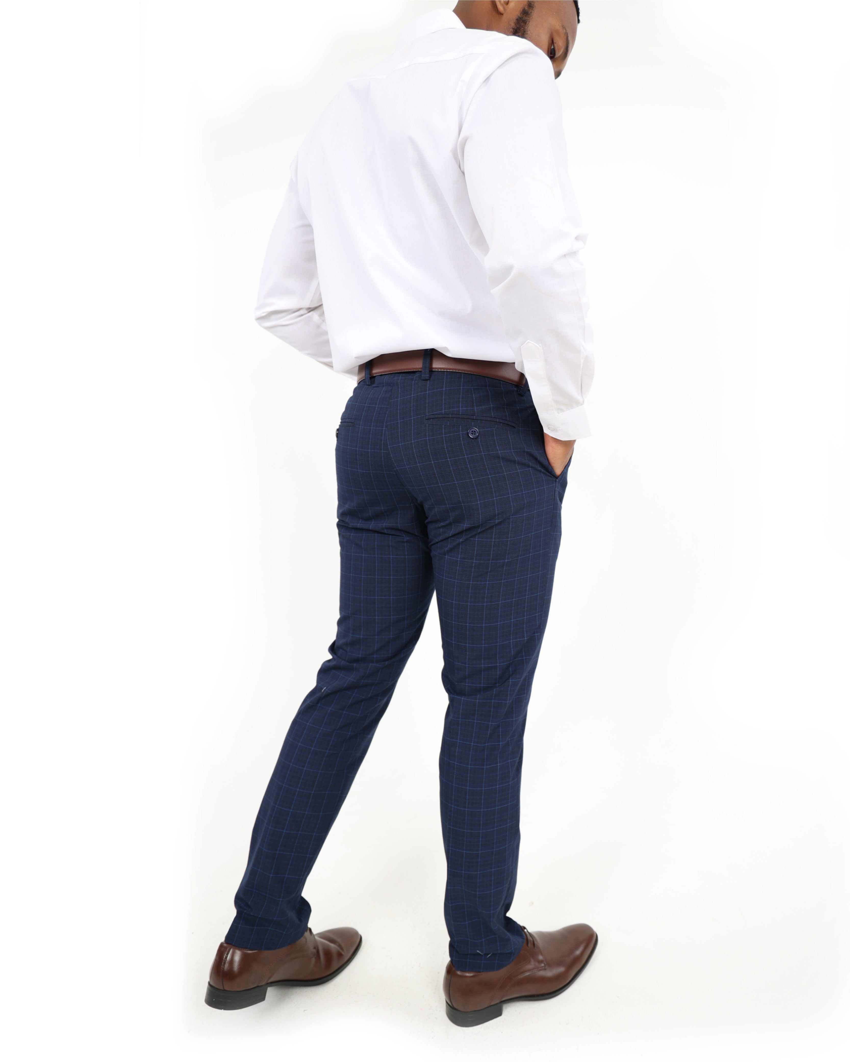 Check Slim Fit Formal Pants