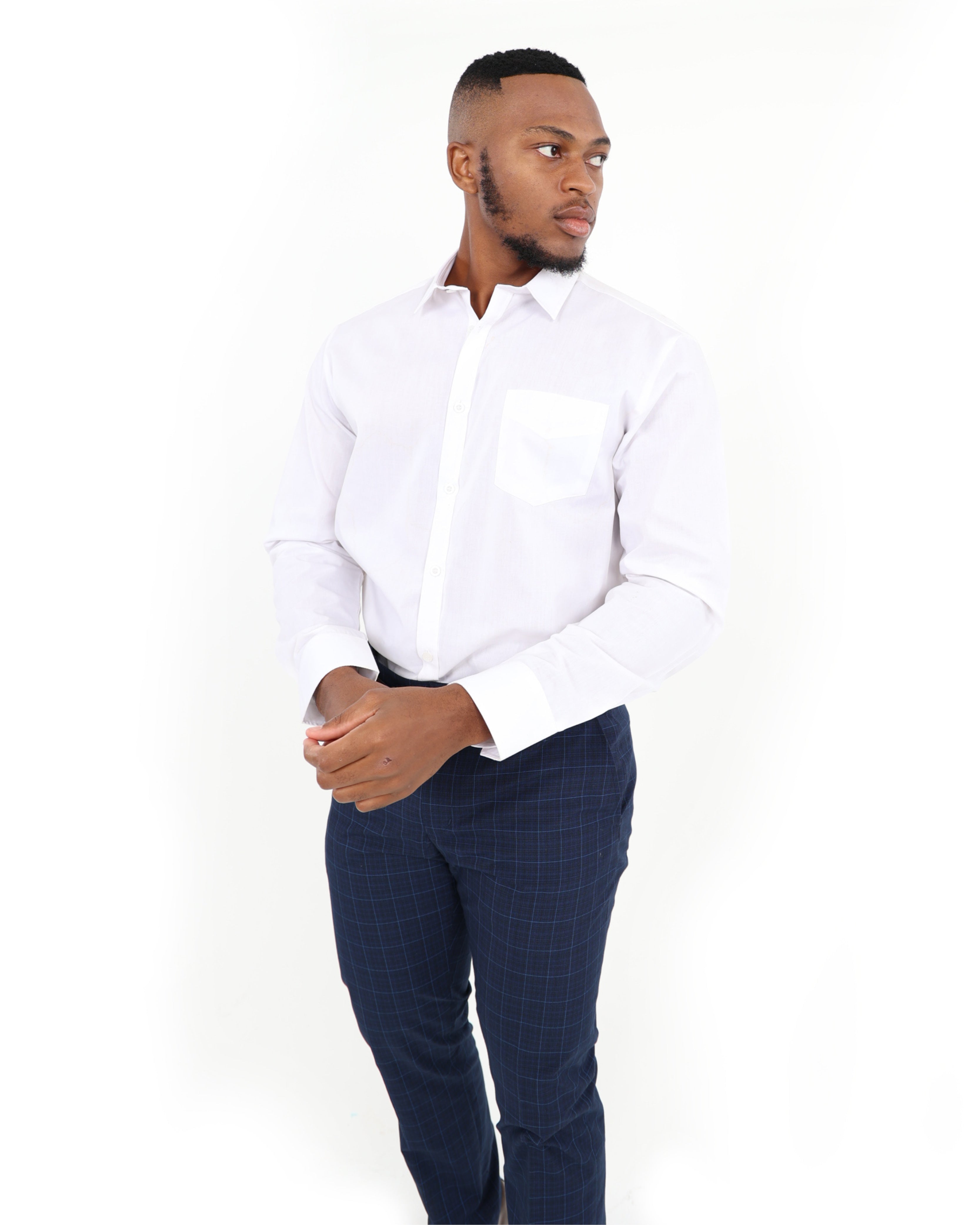 White Long Sleeve Formal Shirt