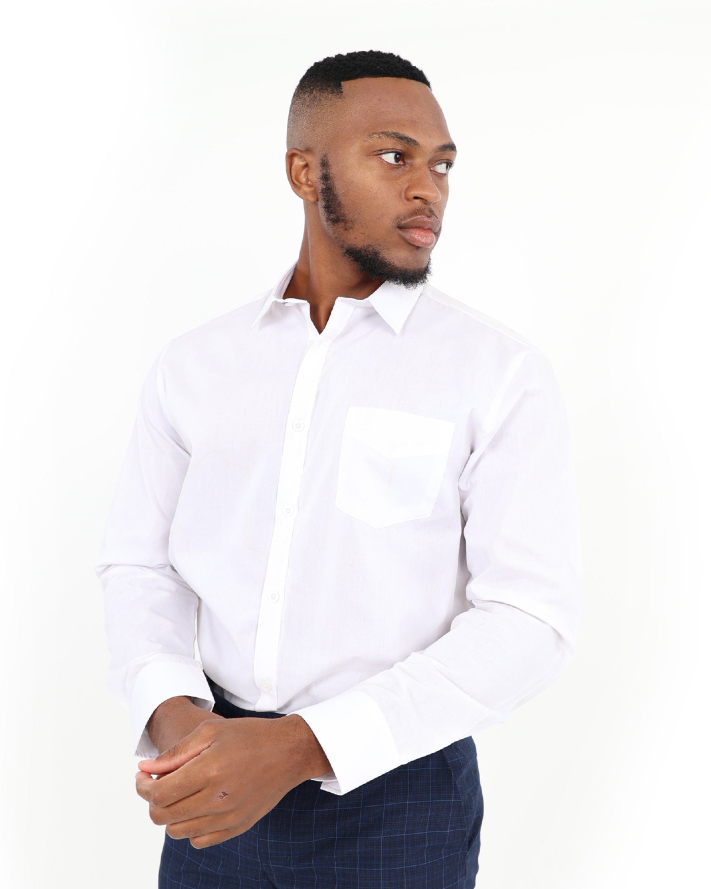 White Long Sleeve Formal Shirt