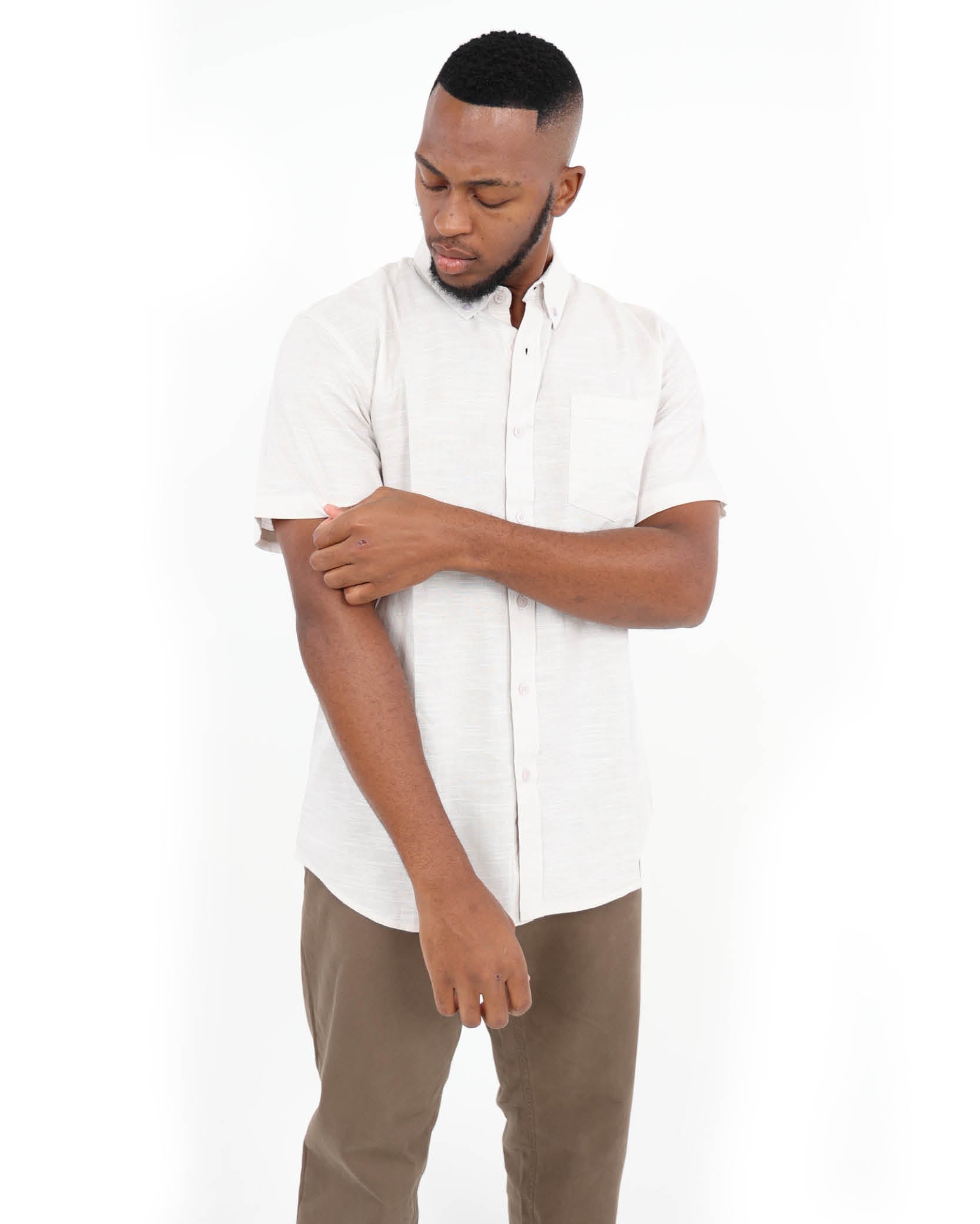 Cotton Linen Blend Slub Shirt