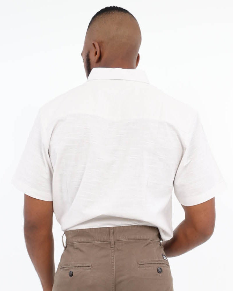 Cotton Linen Blend Slub Shirt