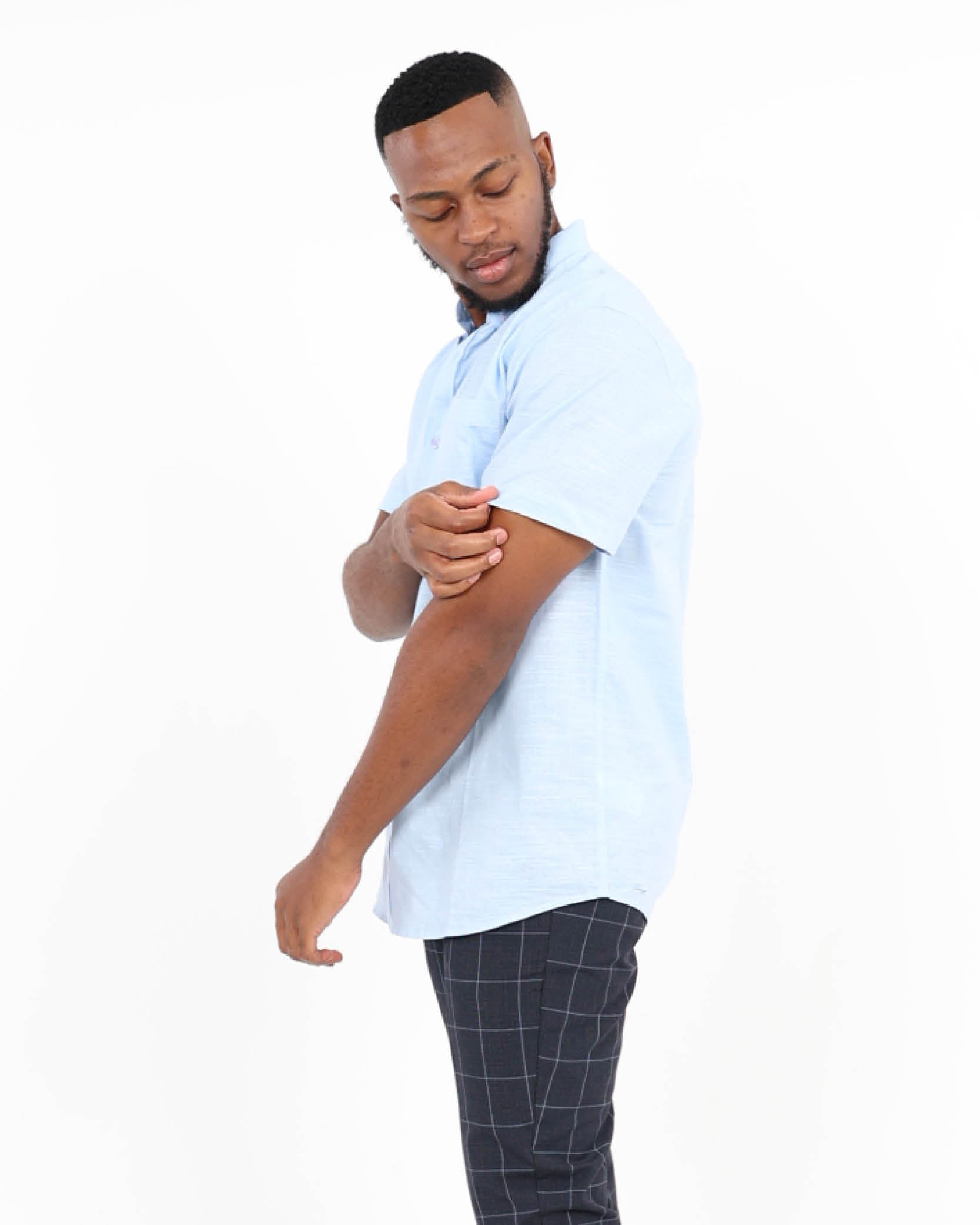 Cotton Linen Blend Slub Shirt