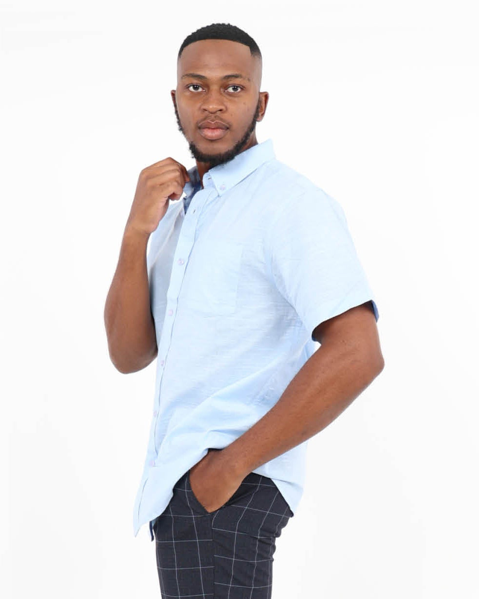 Cotton Linen Blend Slub Shirt