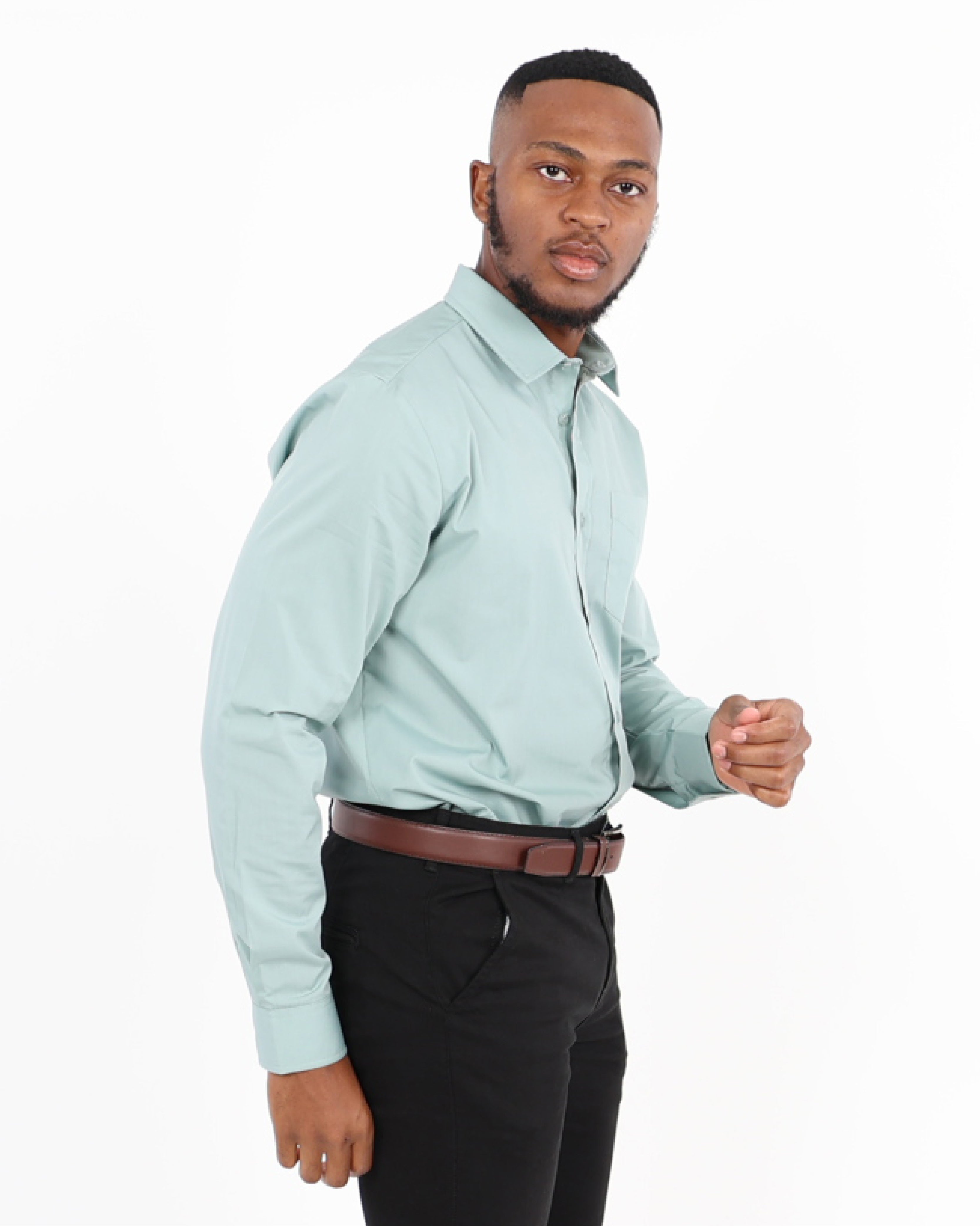 Sage Long Sleeve Formal Shirt