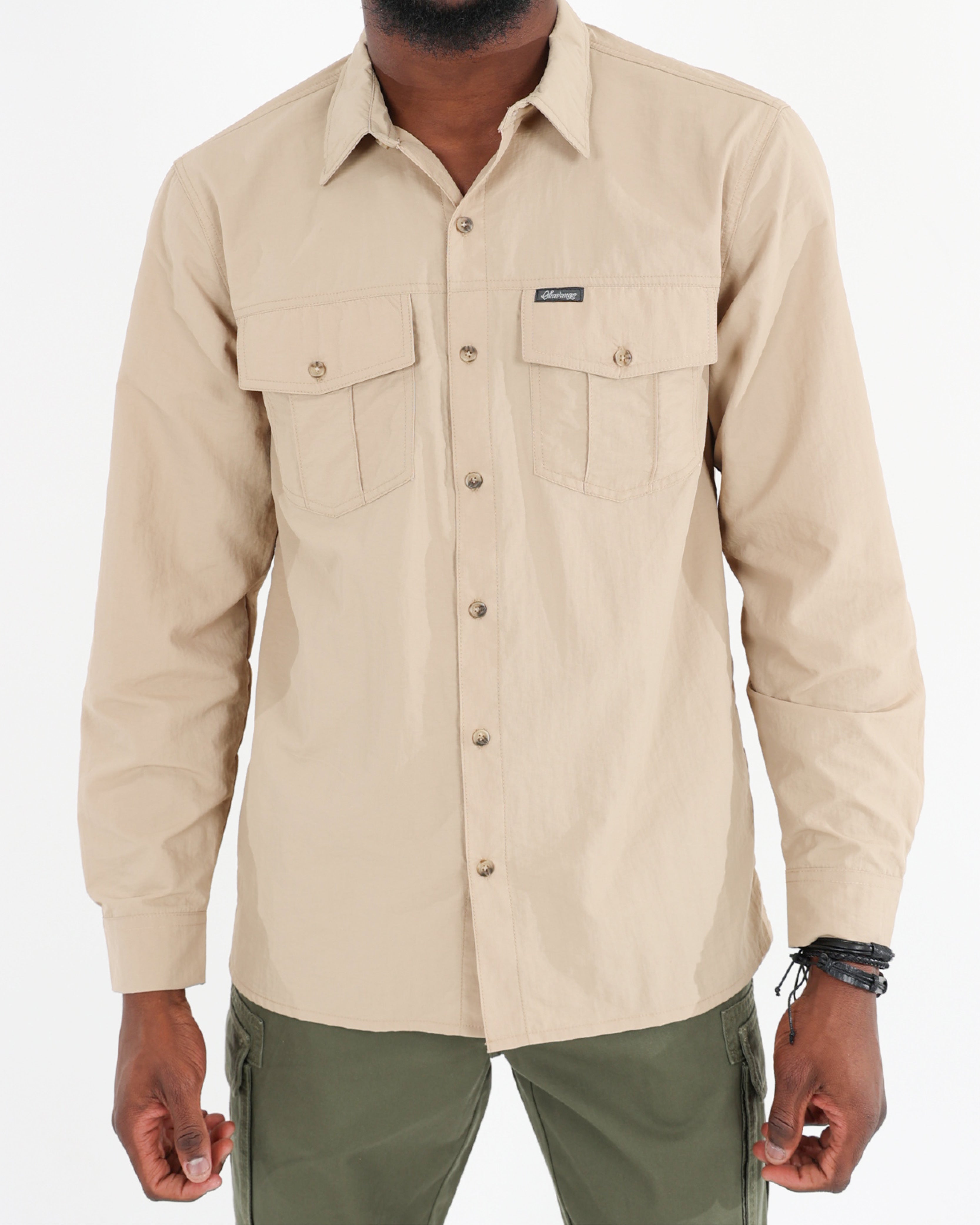 Stone Long Sleeve Outdoor Nylon Shirt