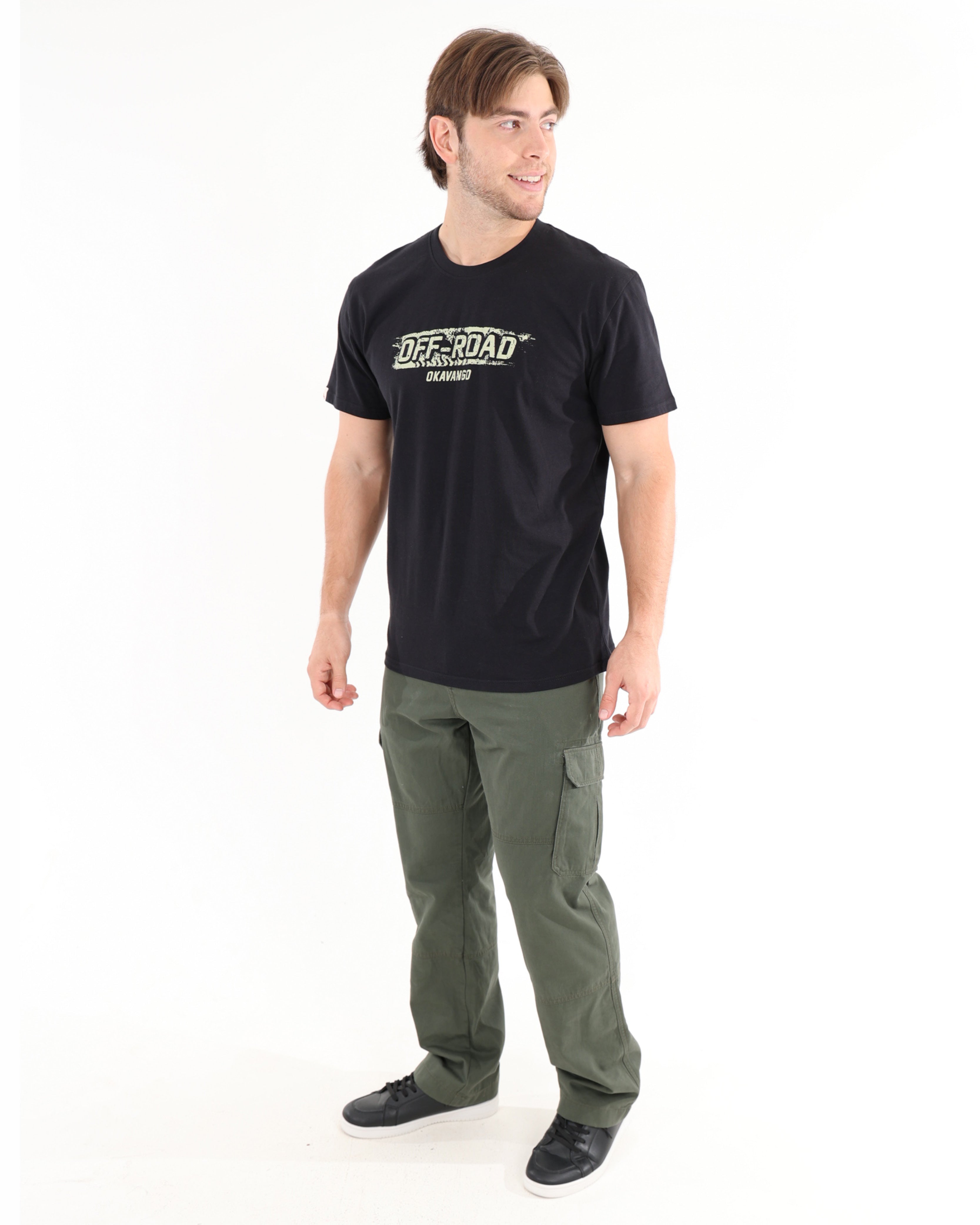 Dark Olive Cotton Cargo Pants