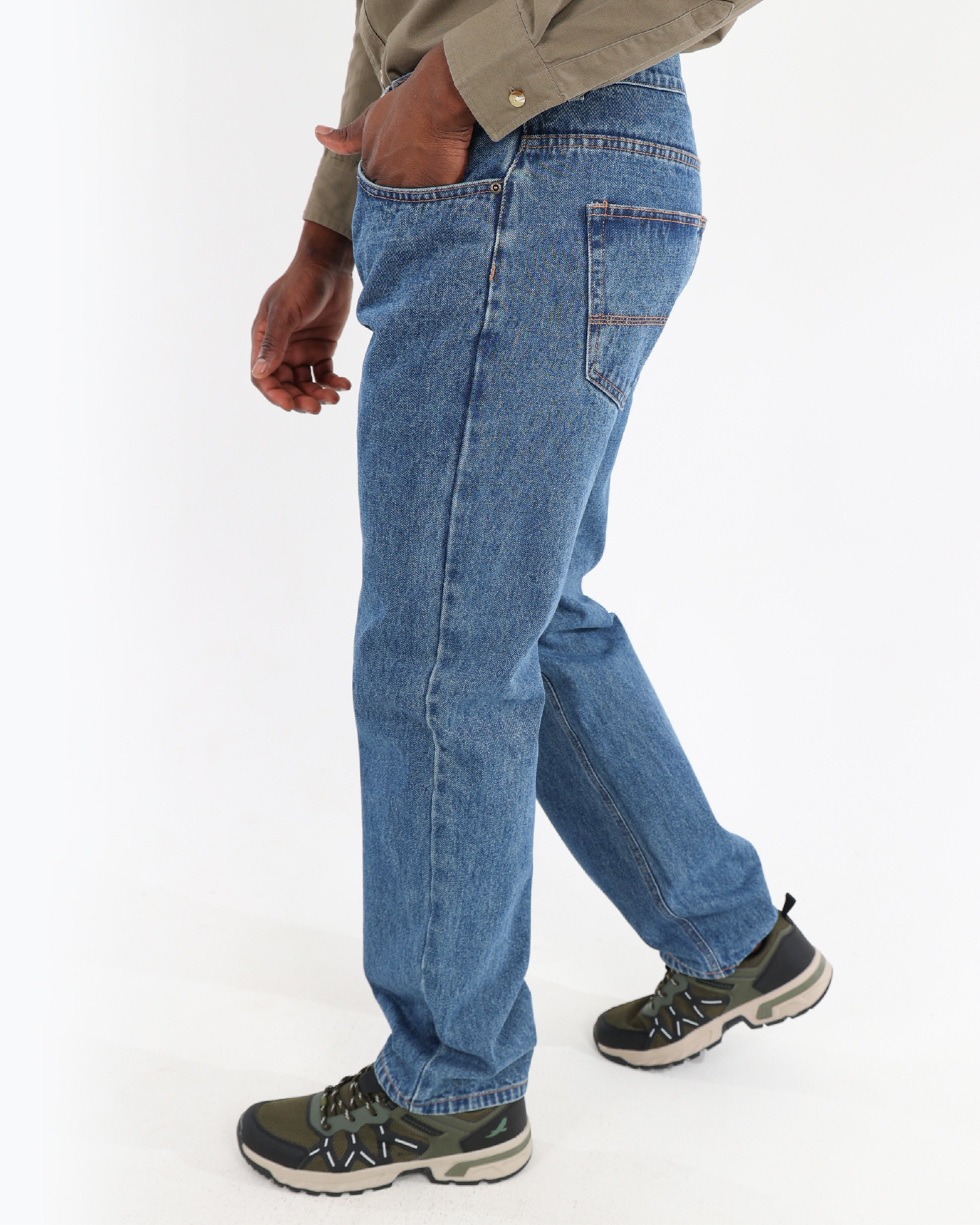 Regular Fit Stonewash Denim Jeans