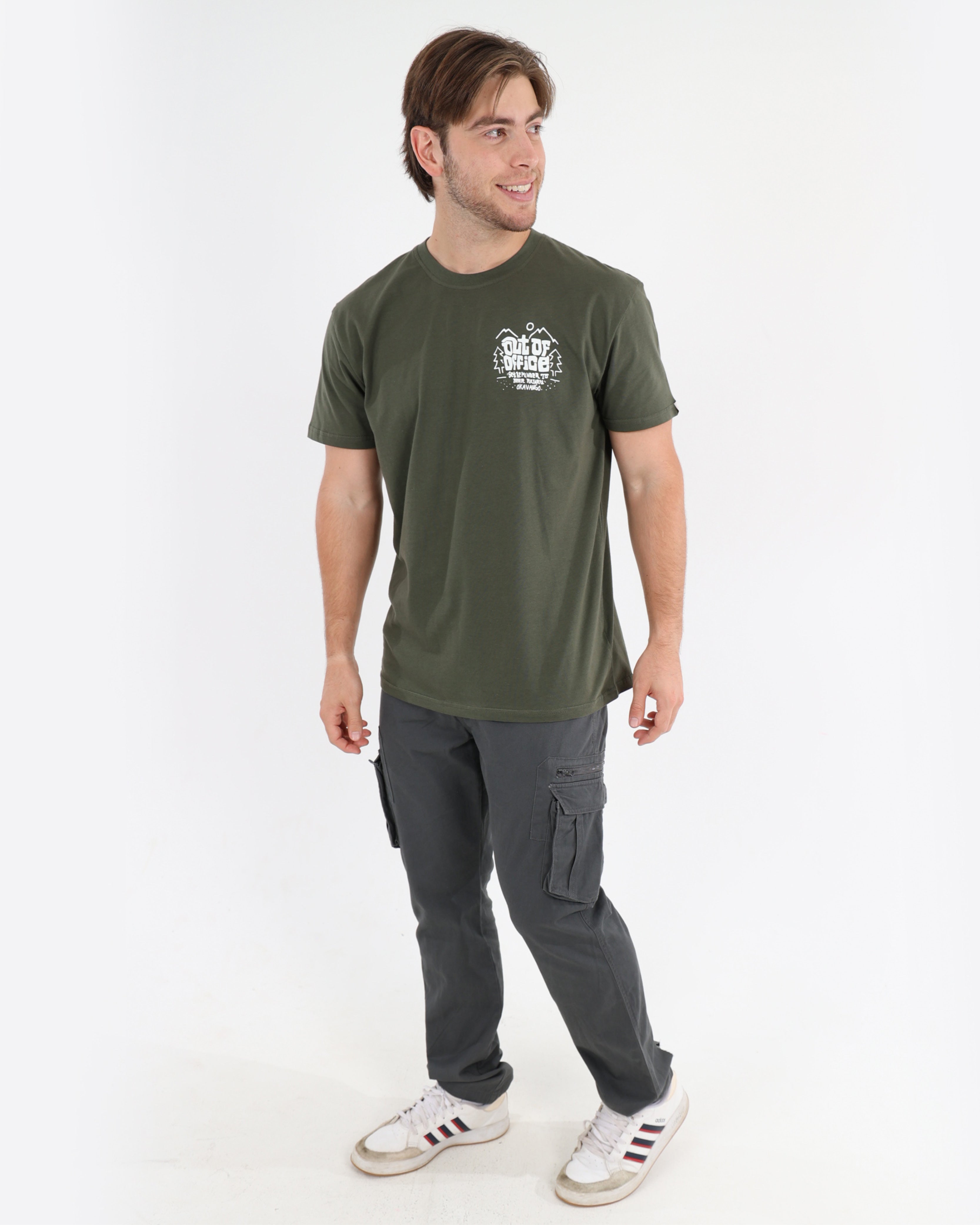 Charcoal Twill Outdoor Cargo Pants