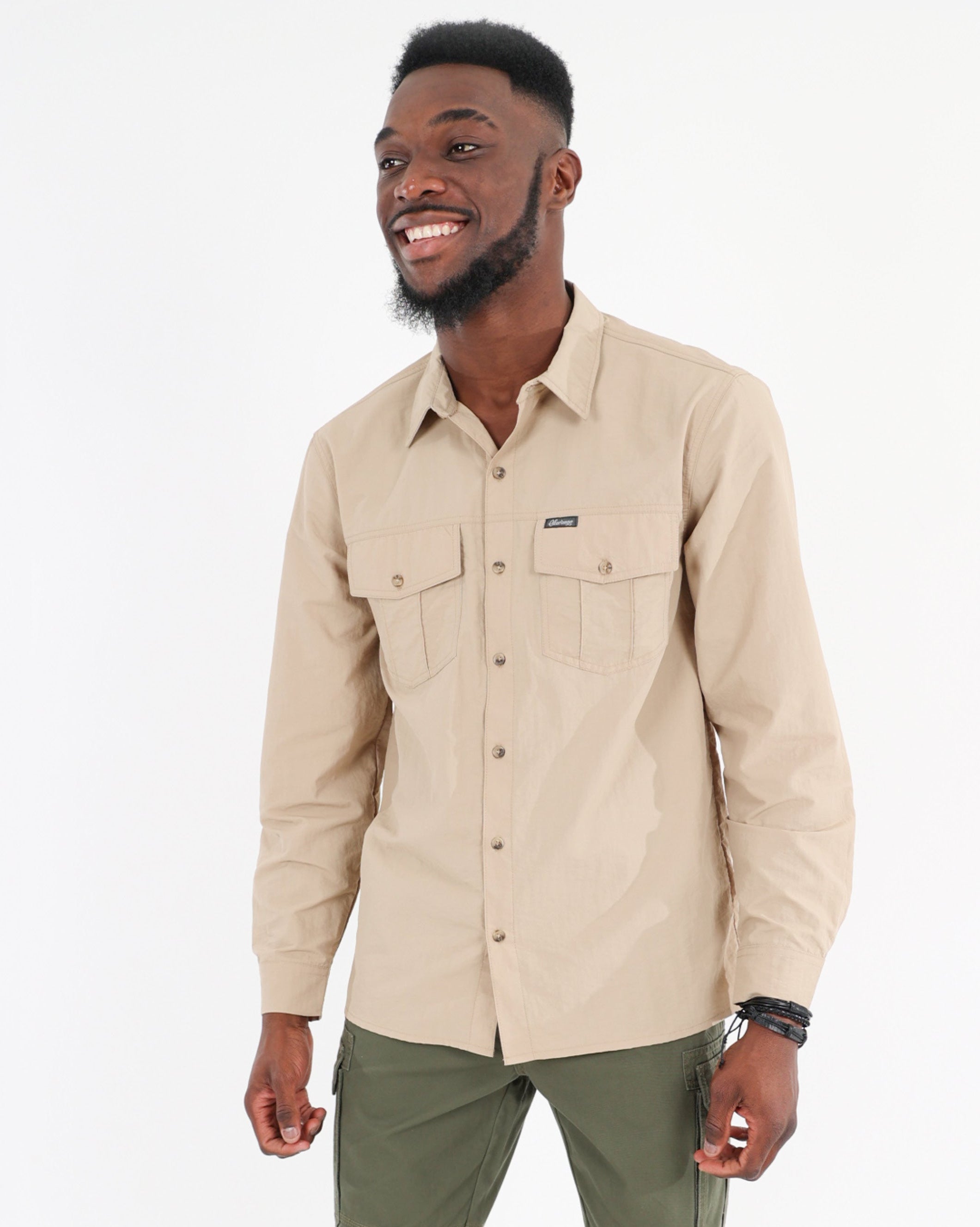 Stone Long Sleeve Outdoor Nylon Shirt