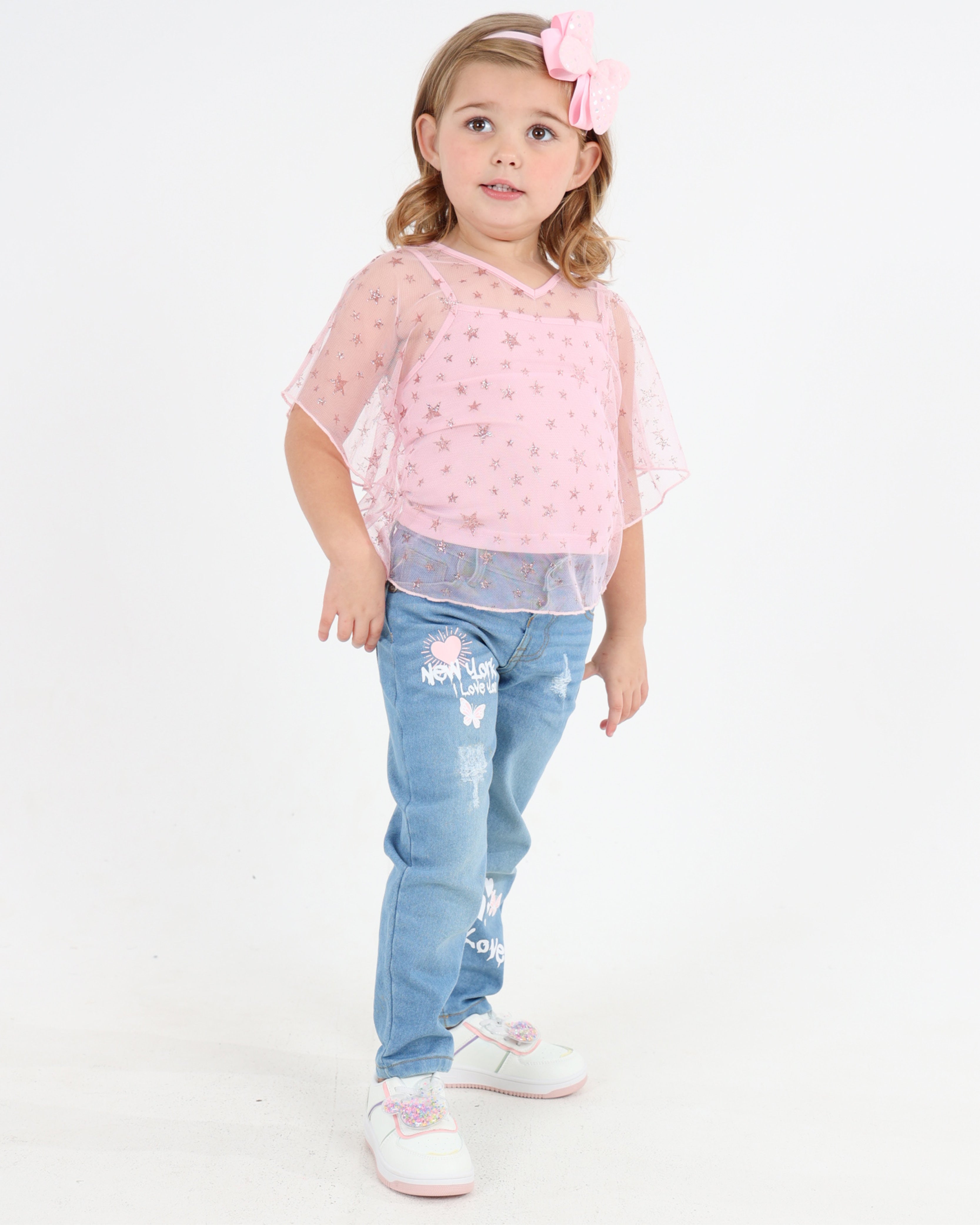 Batwing Glitter Star Blouse