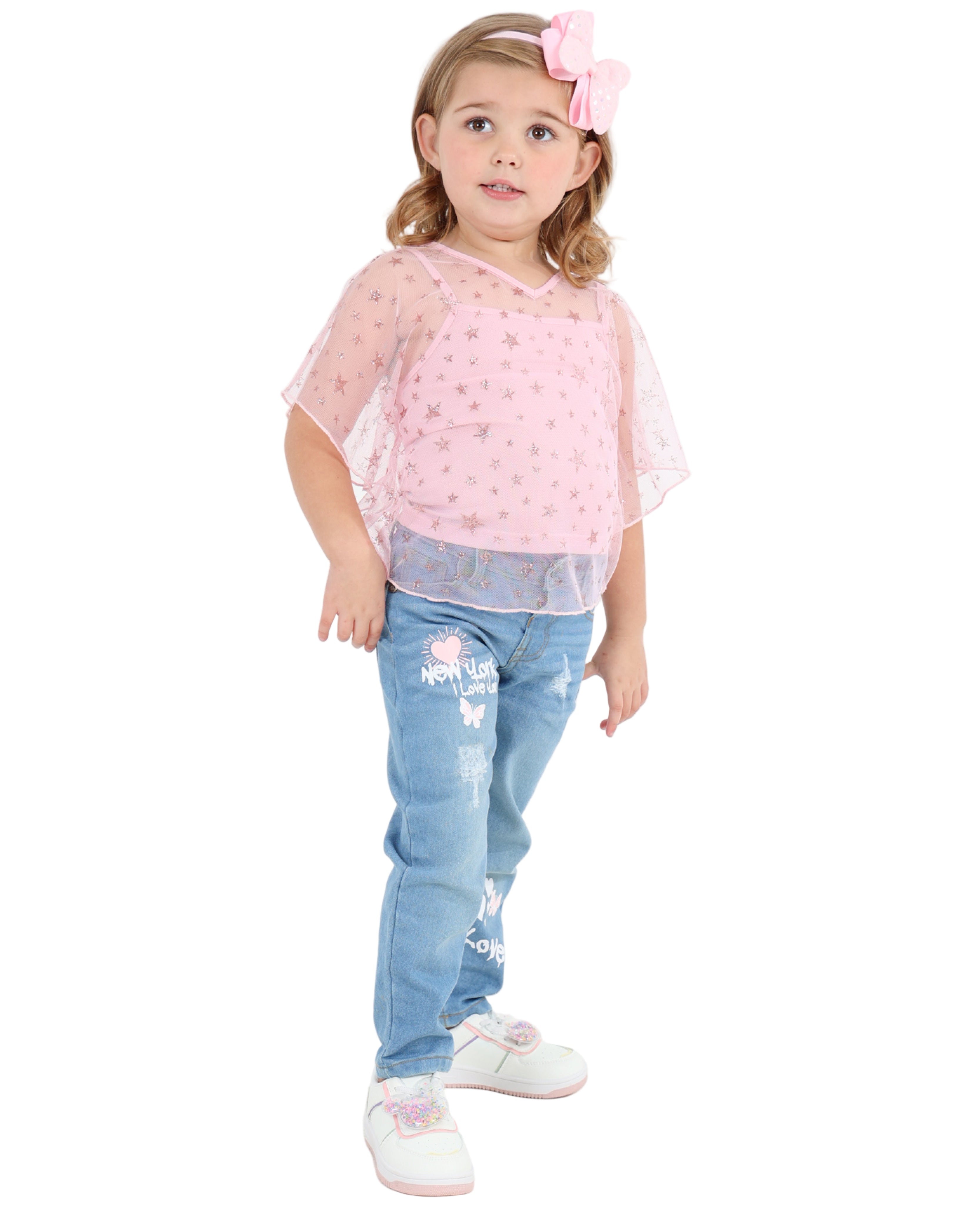 Batwing Glitter Star Blouse