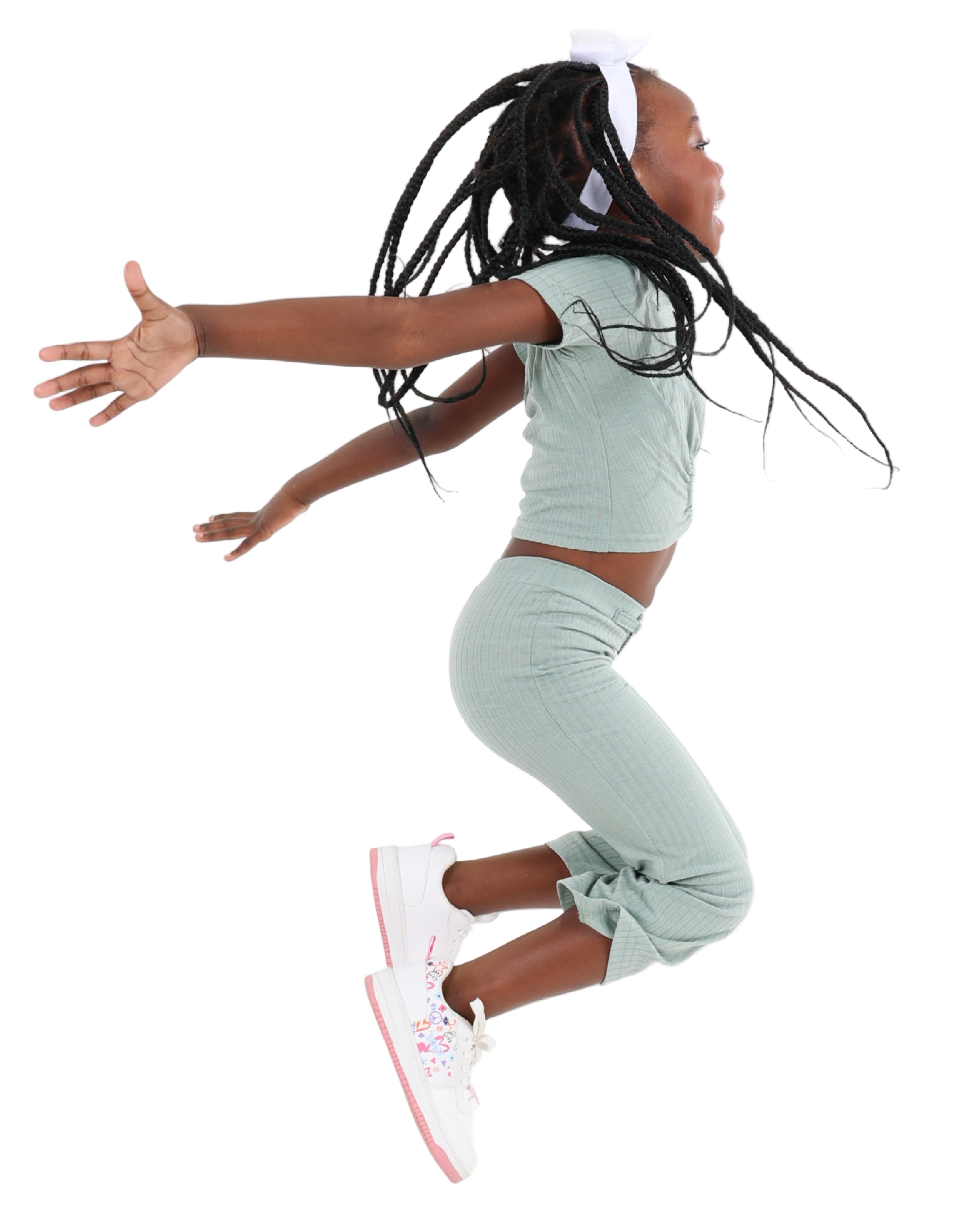 Ribbed Bootleg Strech Legging