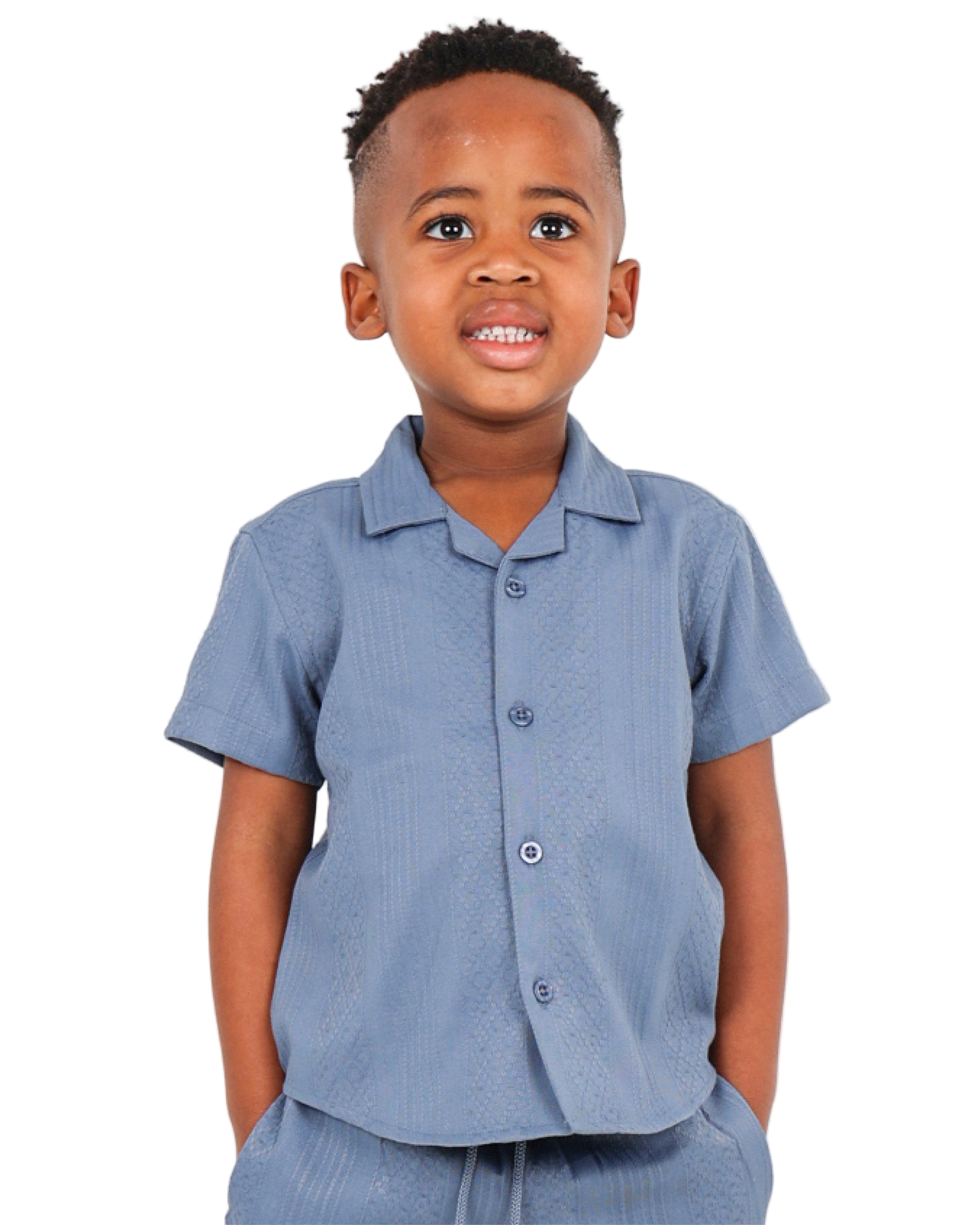 Variegated Jacquard Resort Shirt