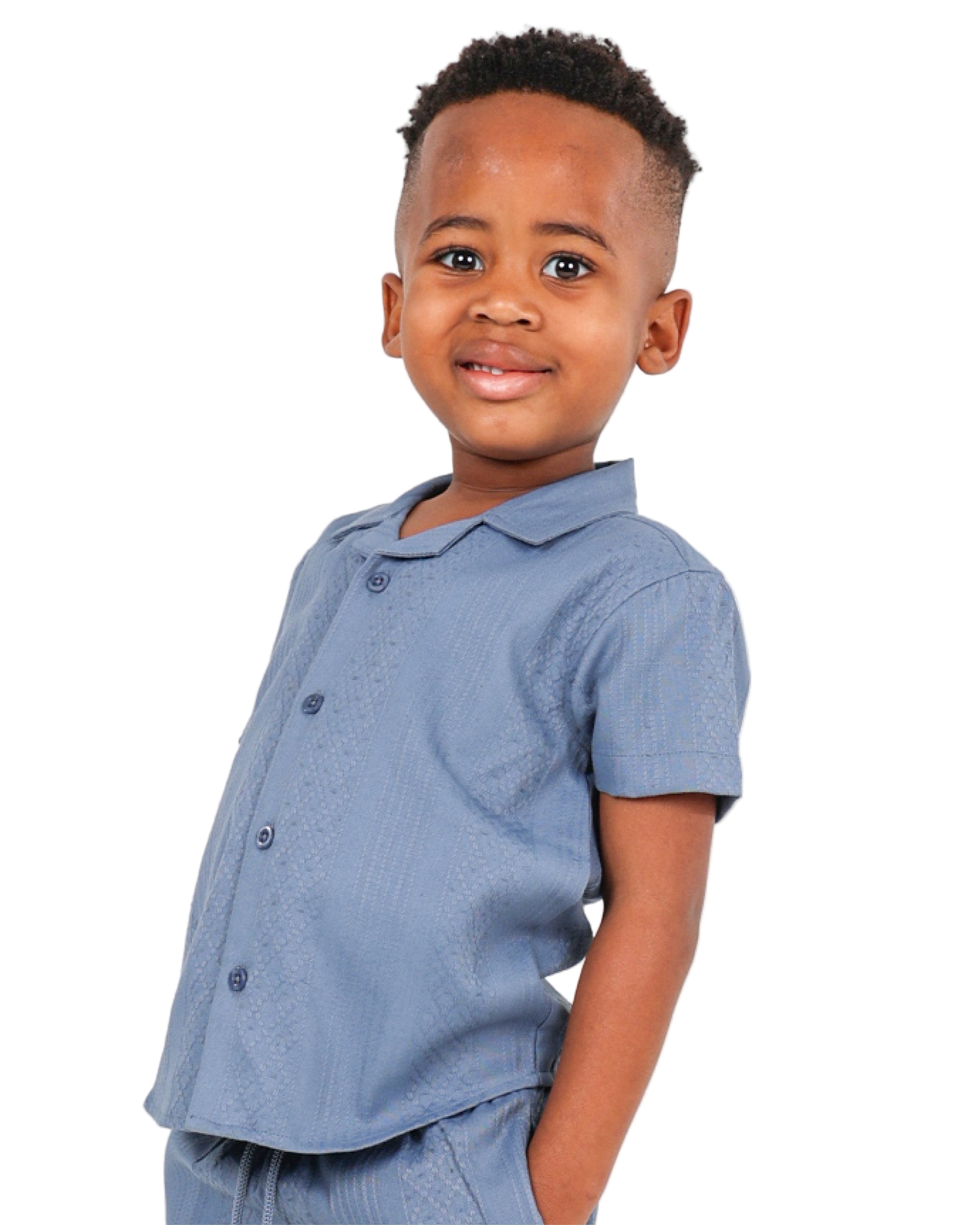 Variegated Jacquard Resort Shirt