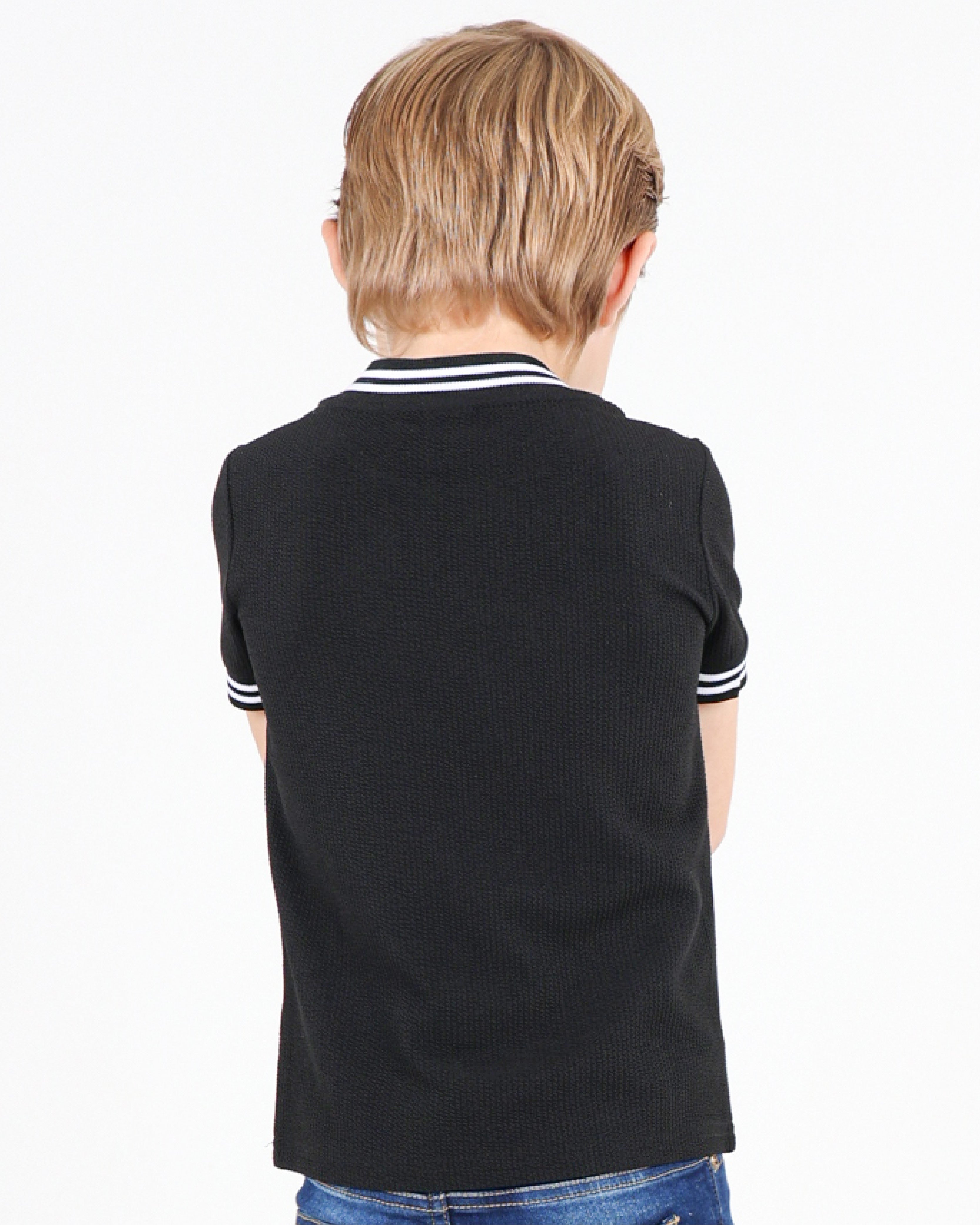 Short Sleeve Textured Ribbed T-Shirt