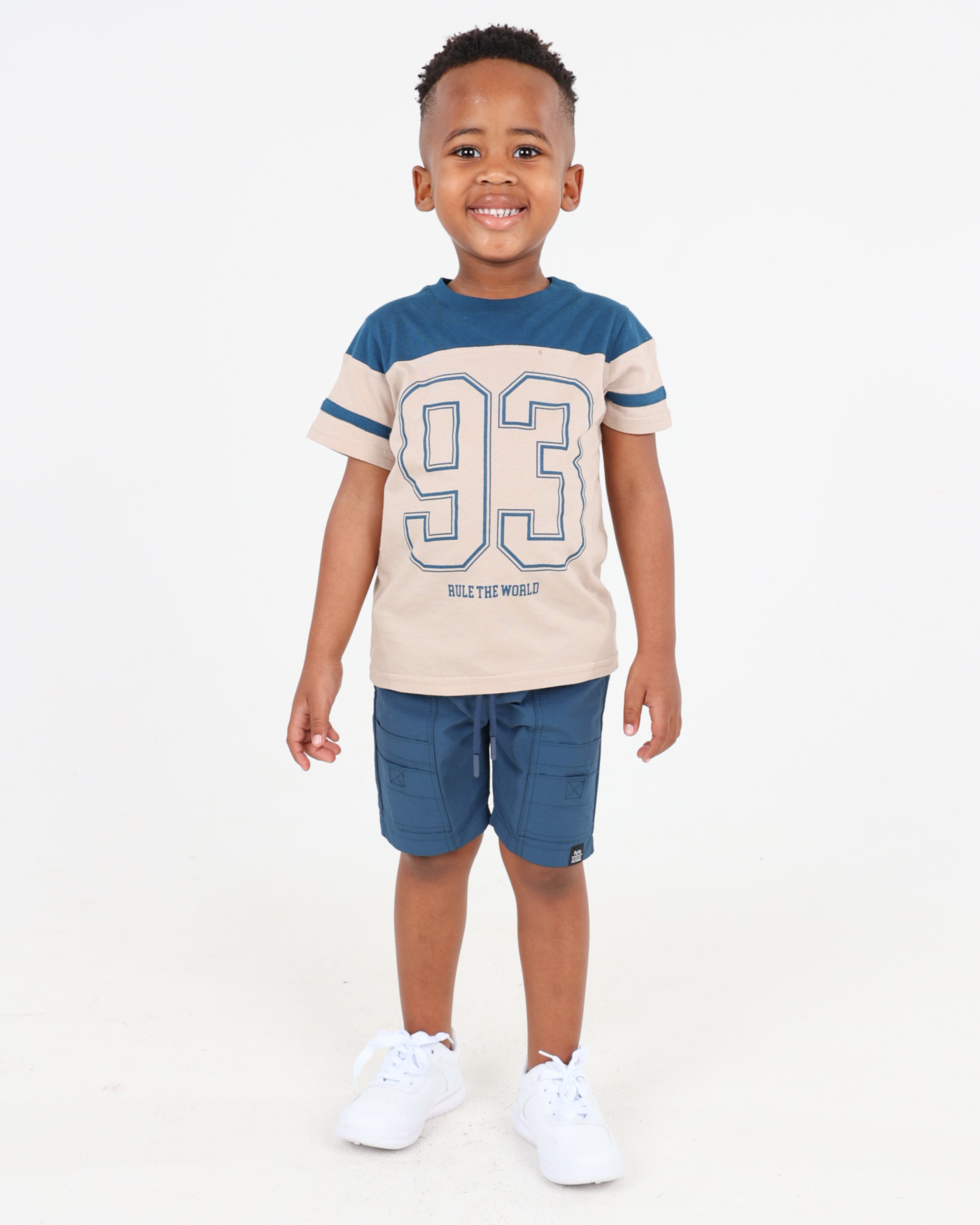 Short Sleeve 93 Colour Block T-Shirt