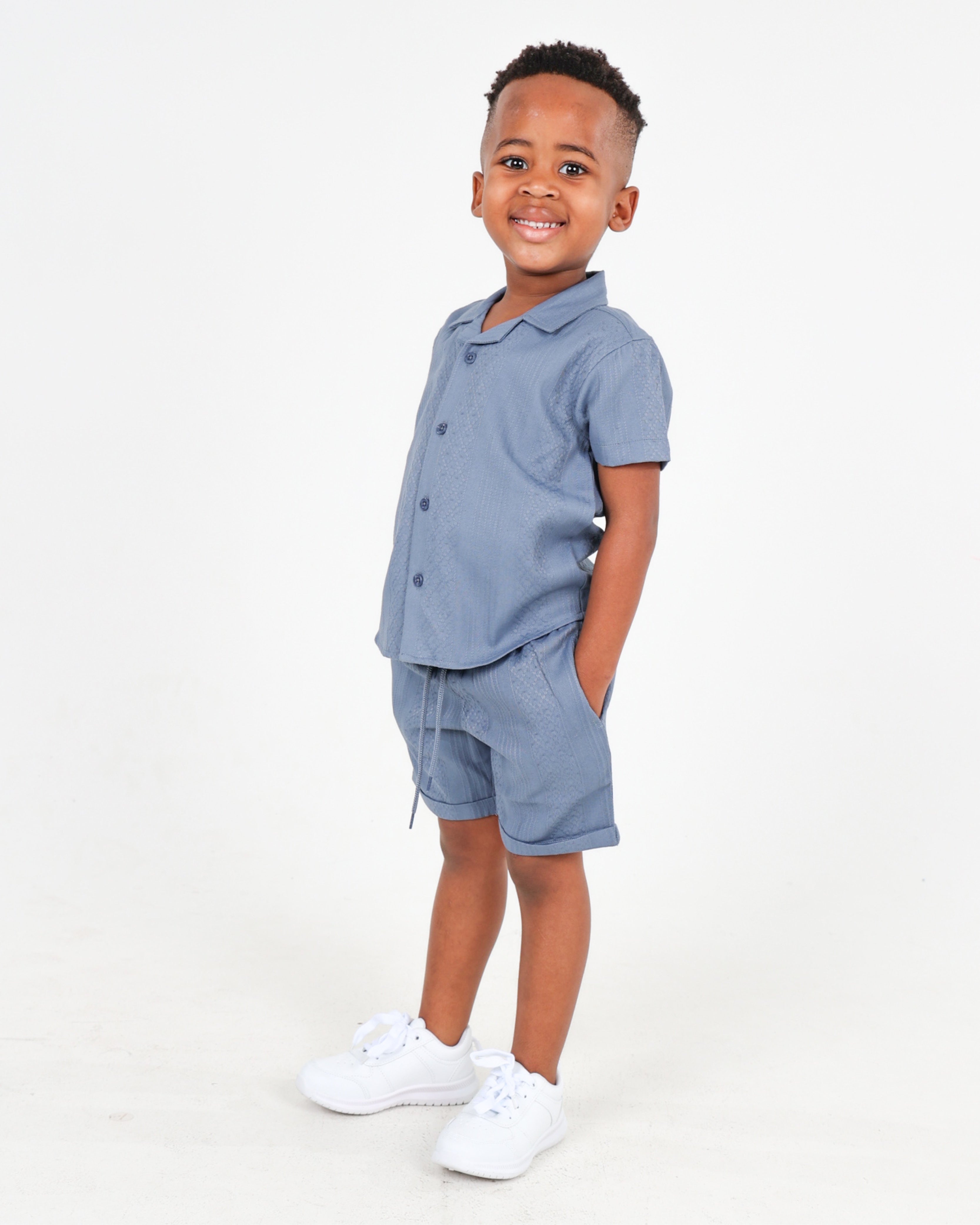 Small Boys Variegated Jacquard Shorts