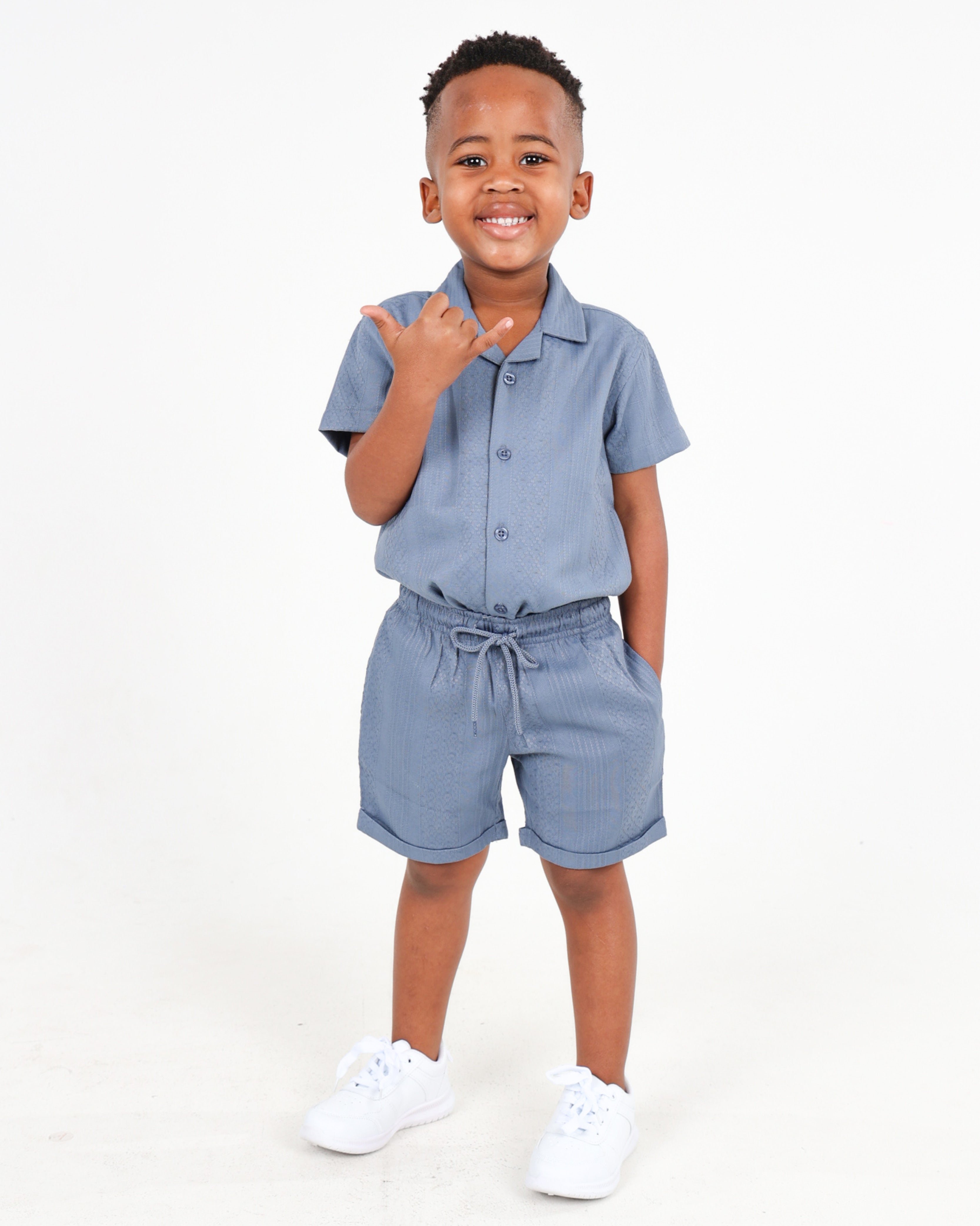 Small Boys Variegated Jacquard Shorts