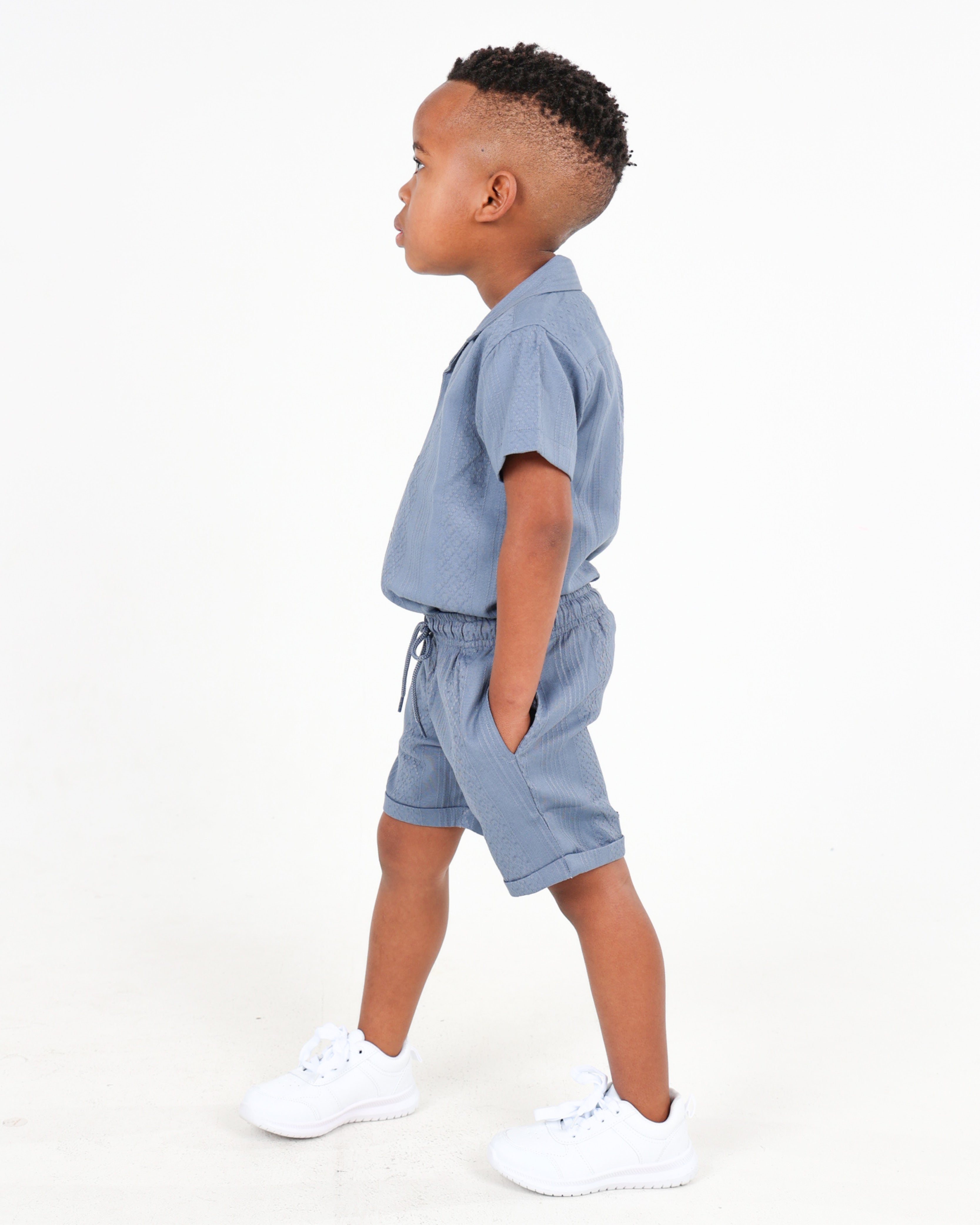 Small Boys Variegated Jacquard Shorts