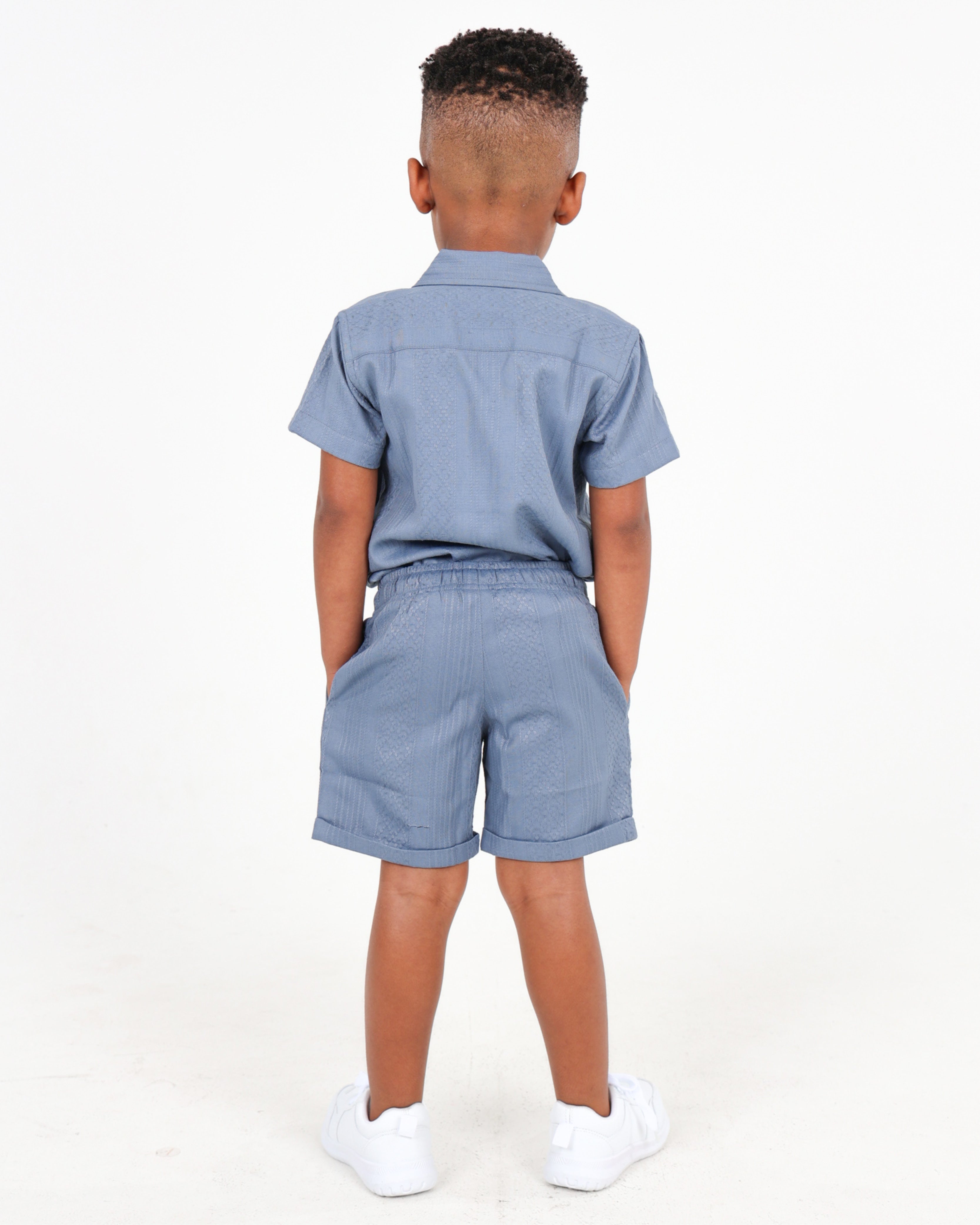 Small Boys Variegated Jacquard Shorts
