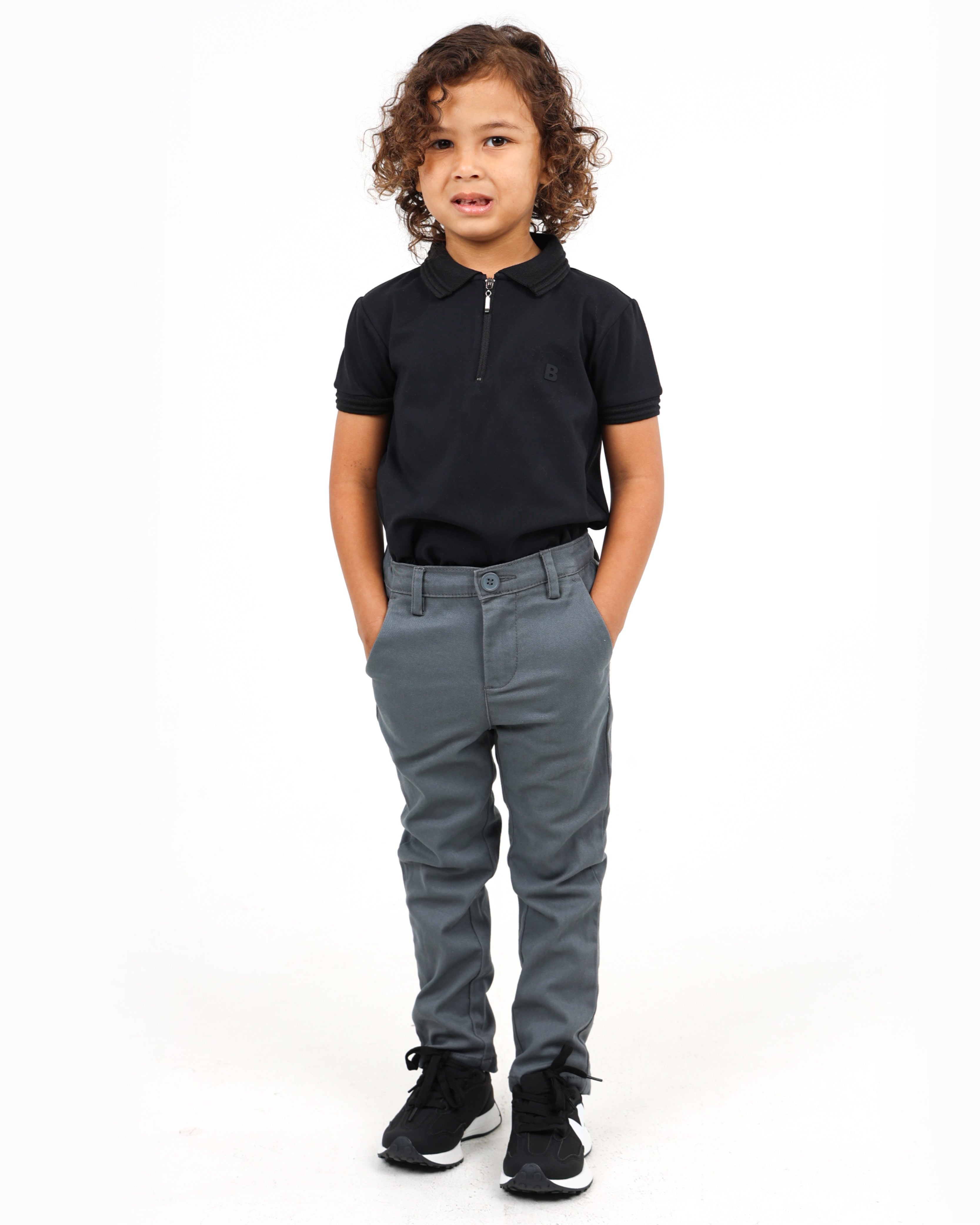 Small Boys Grey Slim Fit Chinos