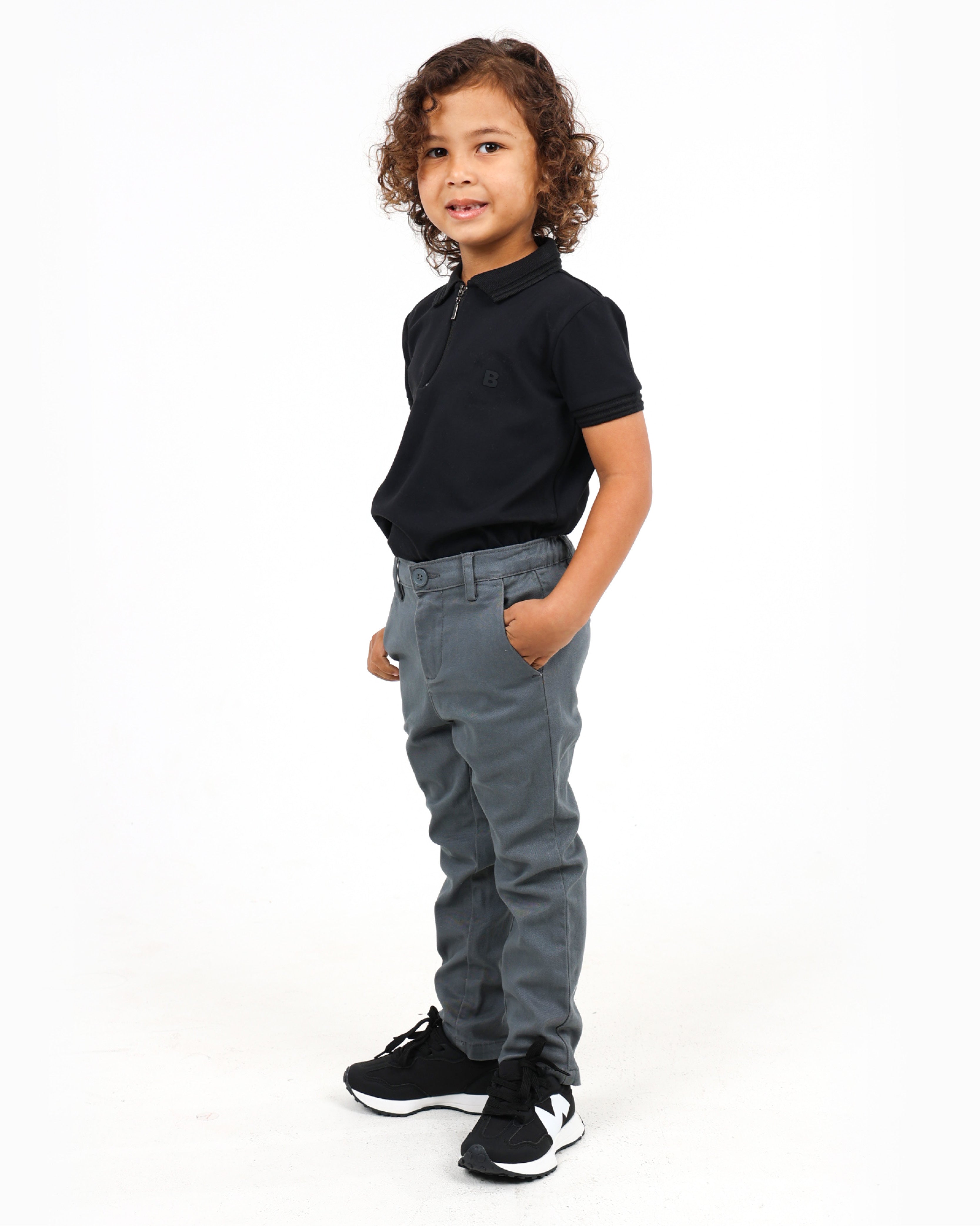 Small Boys Grey Slim Fit Chinos