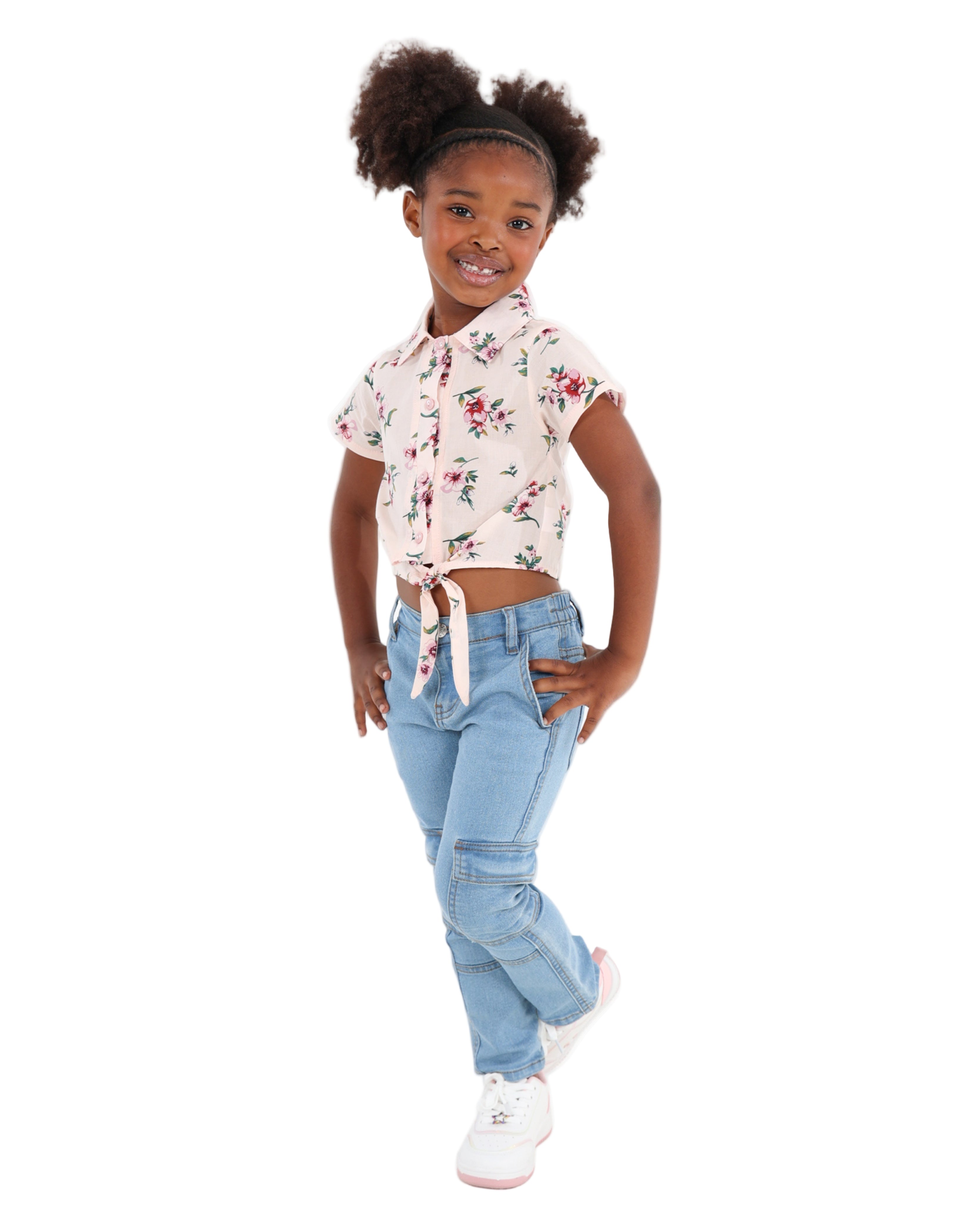 Cargo Pocket Stretch Slim Fit Jeans