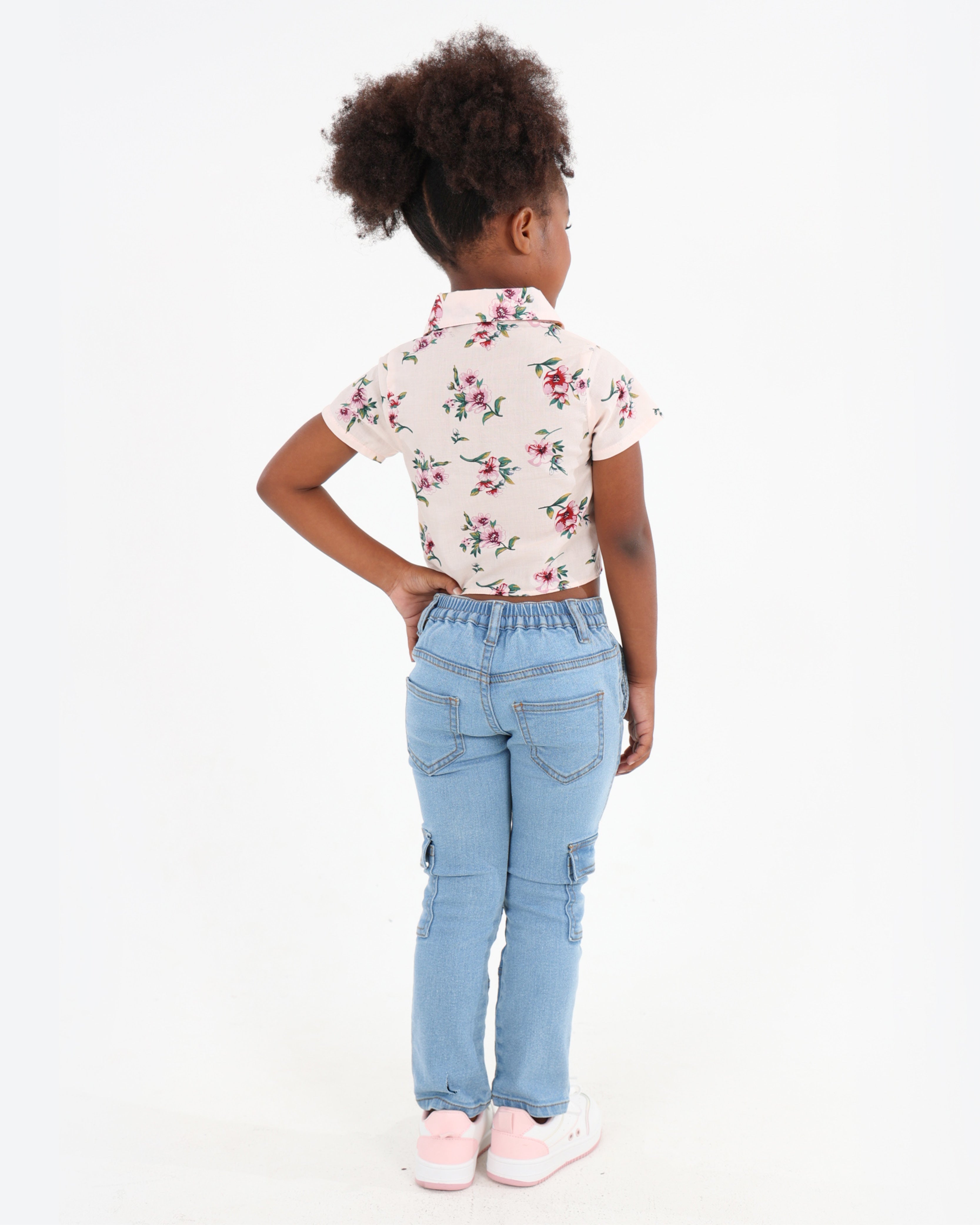 Cargo Pocket Stretch Slim Fit Jeans