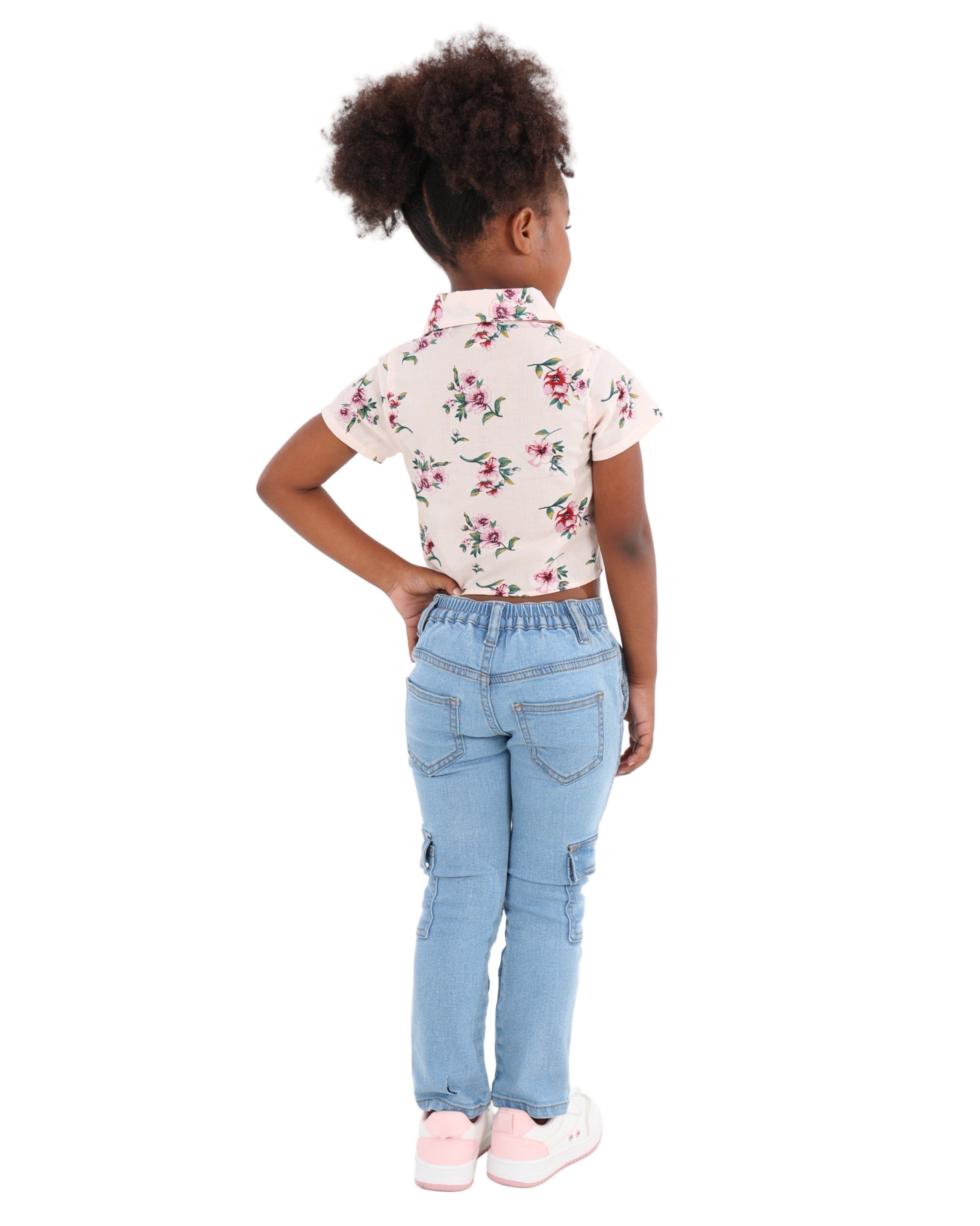 Cargo Pocket Stretch Slim Fit Jeans