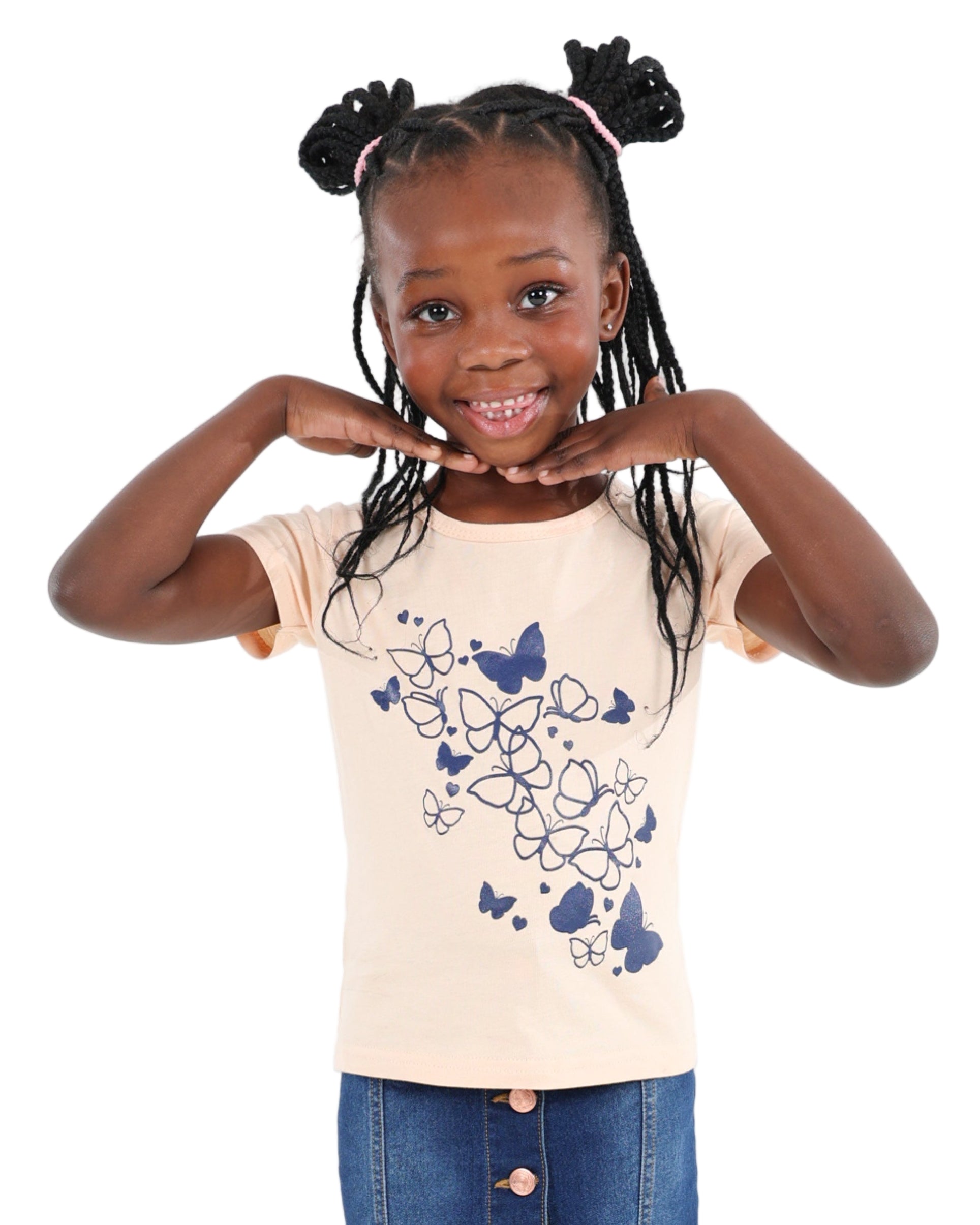 Short Sleeve Butterfly Graphic T-Shirt