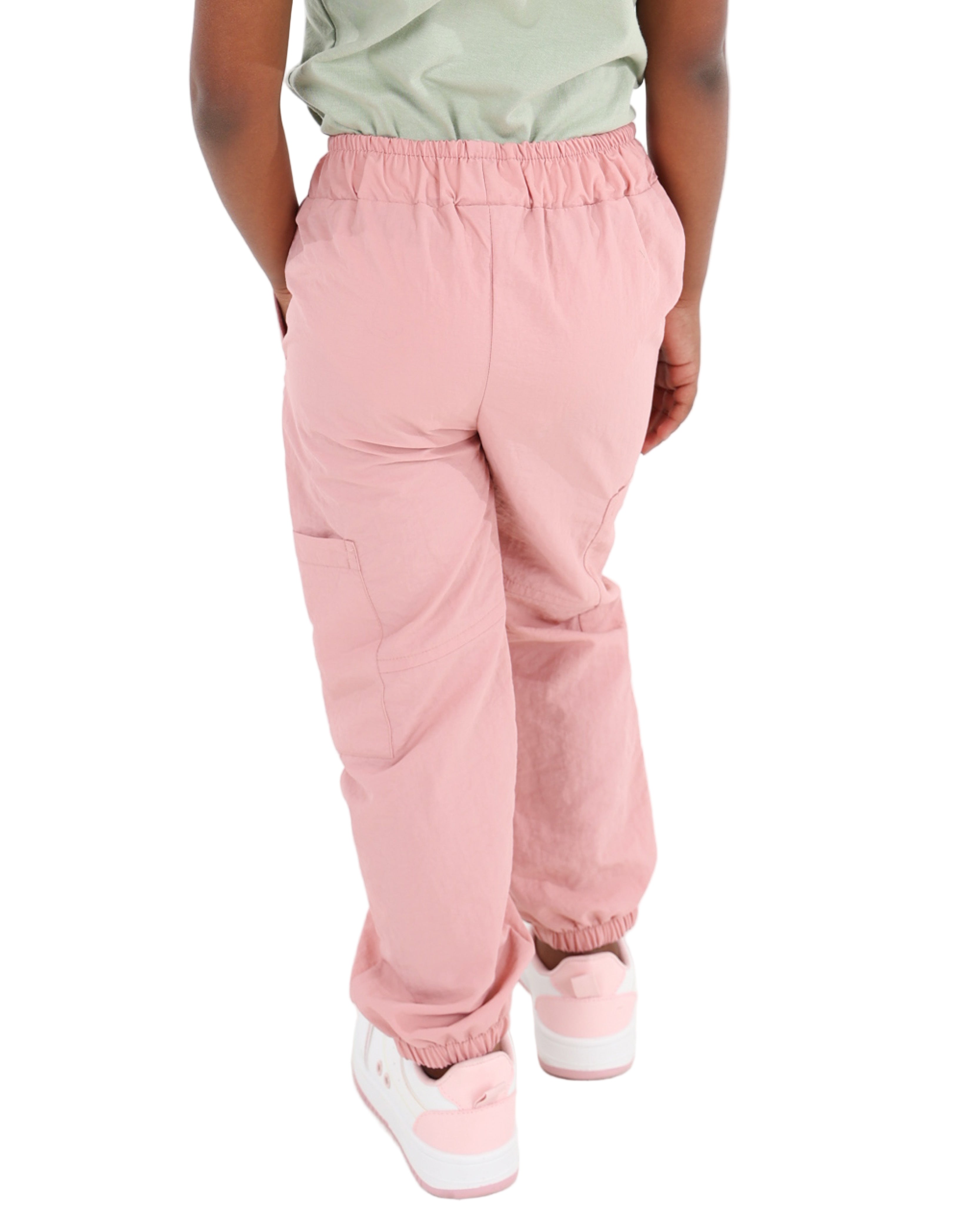 Floral Lurex Embriodered Parachute Jogger