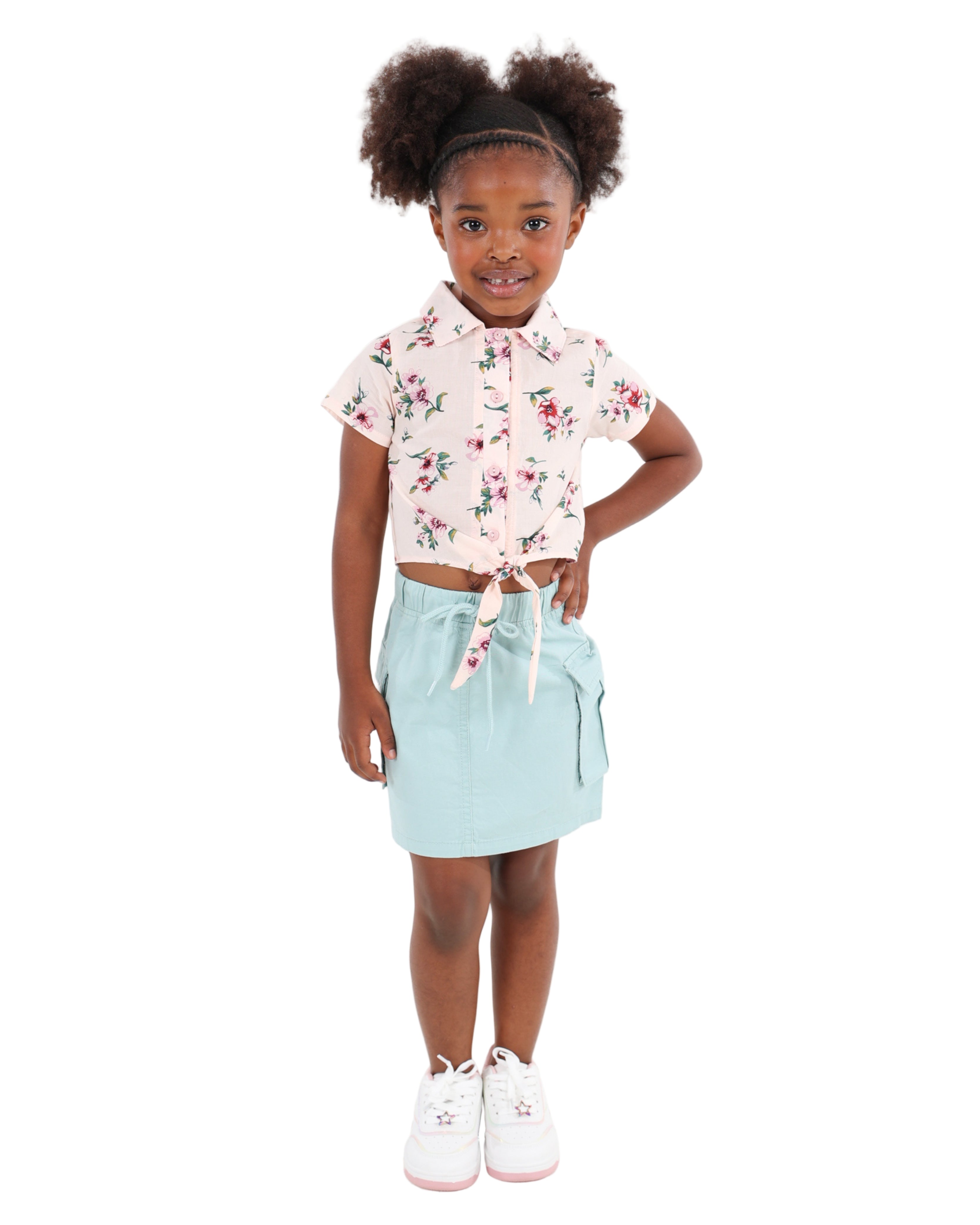 Cargo Pull Up Mini Skirt