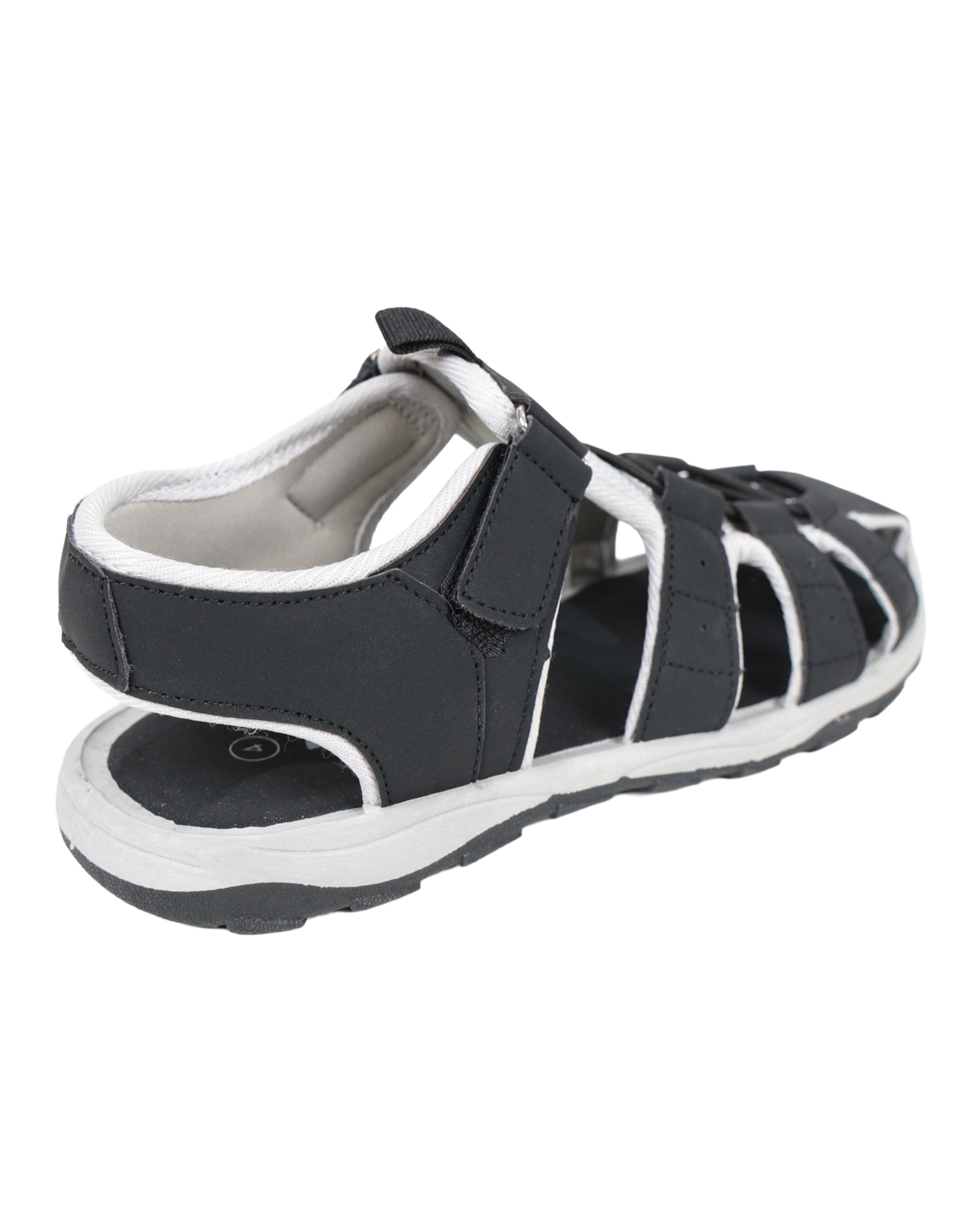 Boys Black Adventure Closed Toe Sandal