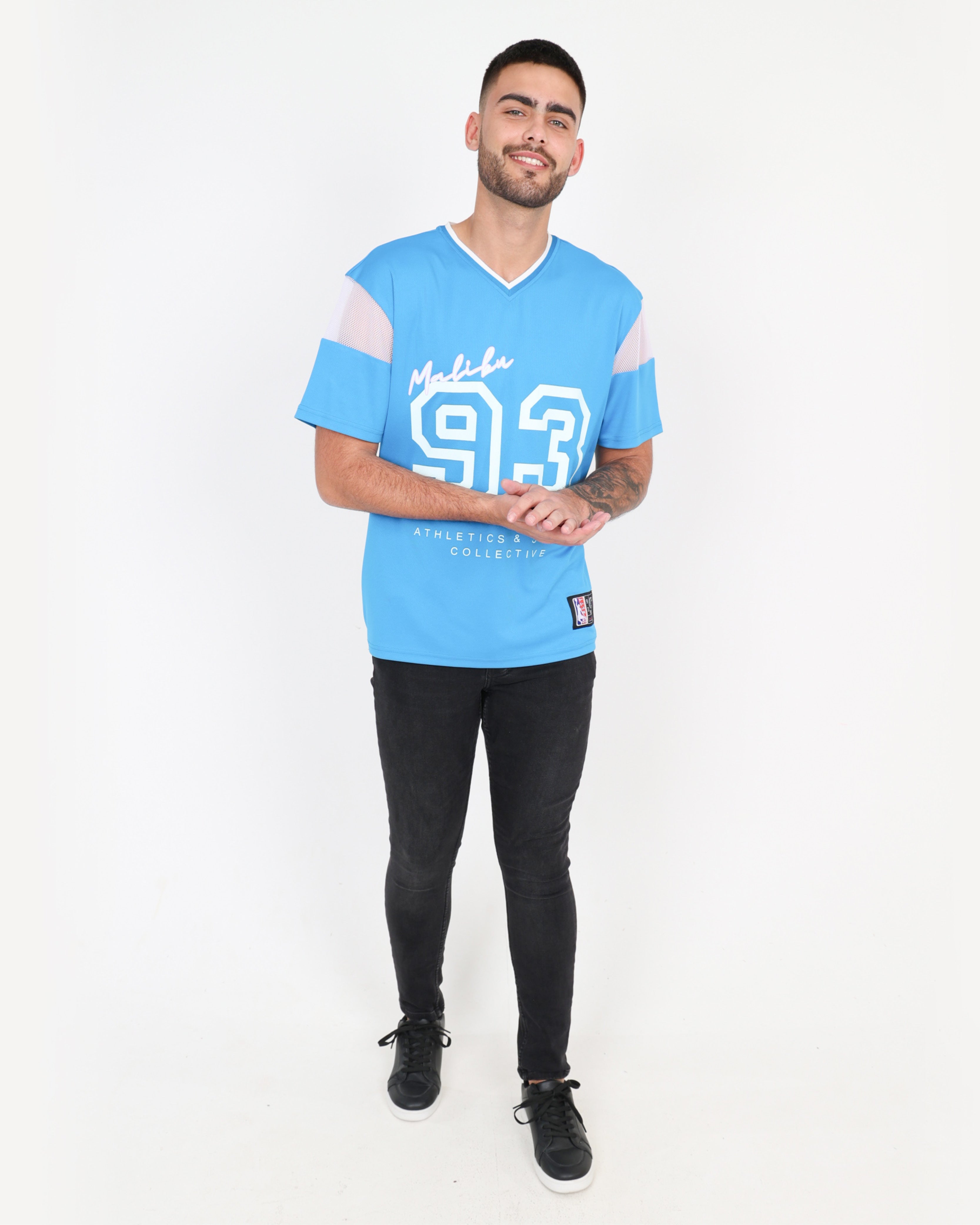 Short Sleeve Malibu Basbeball T-Shirt