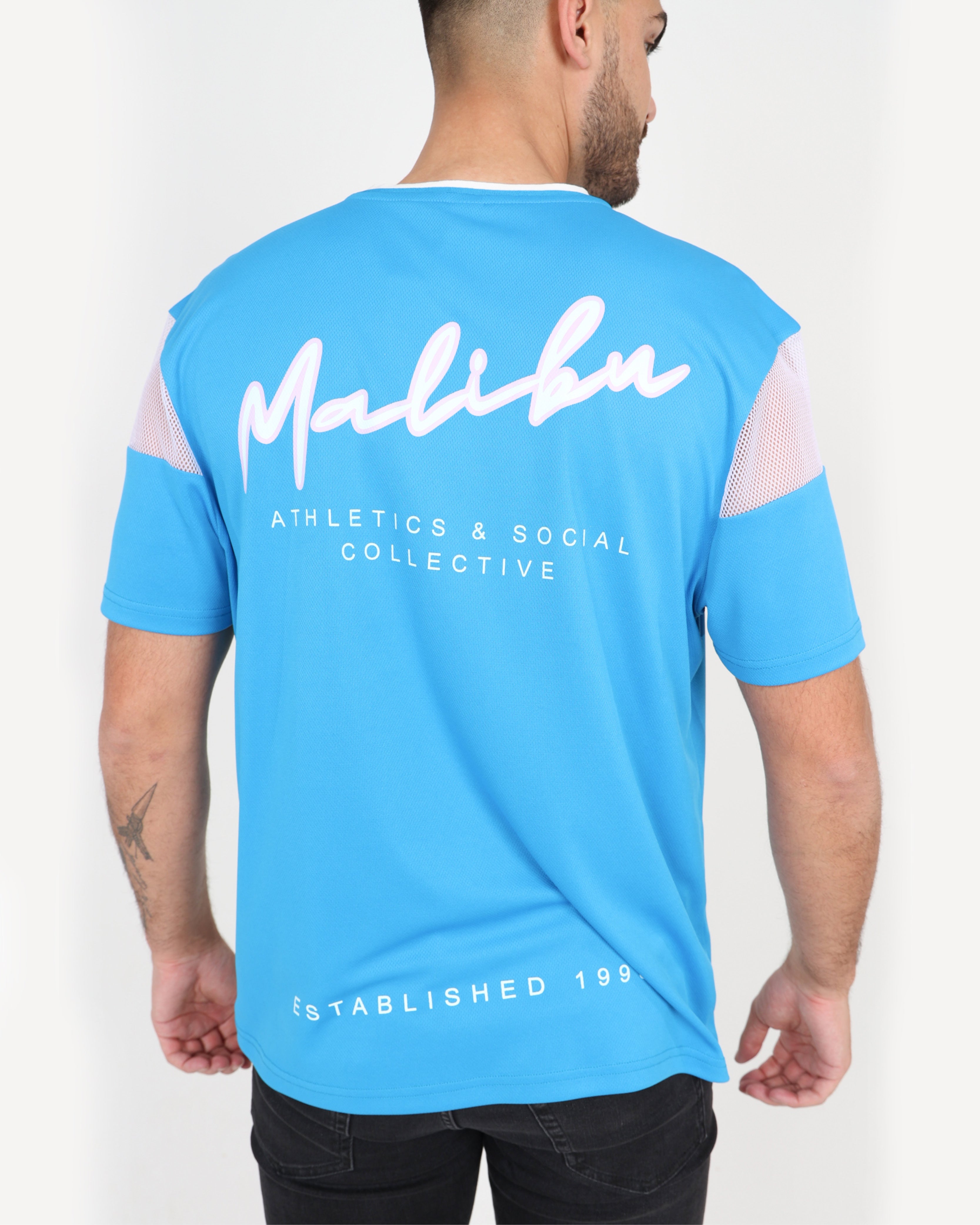 Short Sleeve Malibu Basbeball T-Shirt