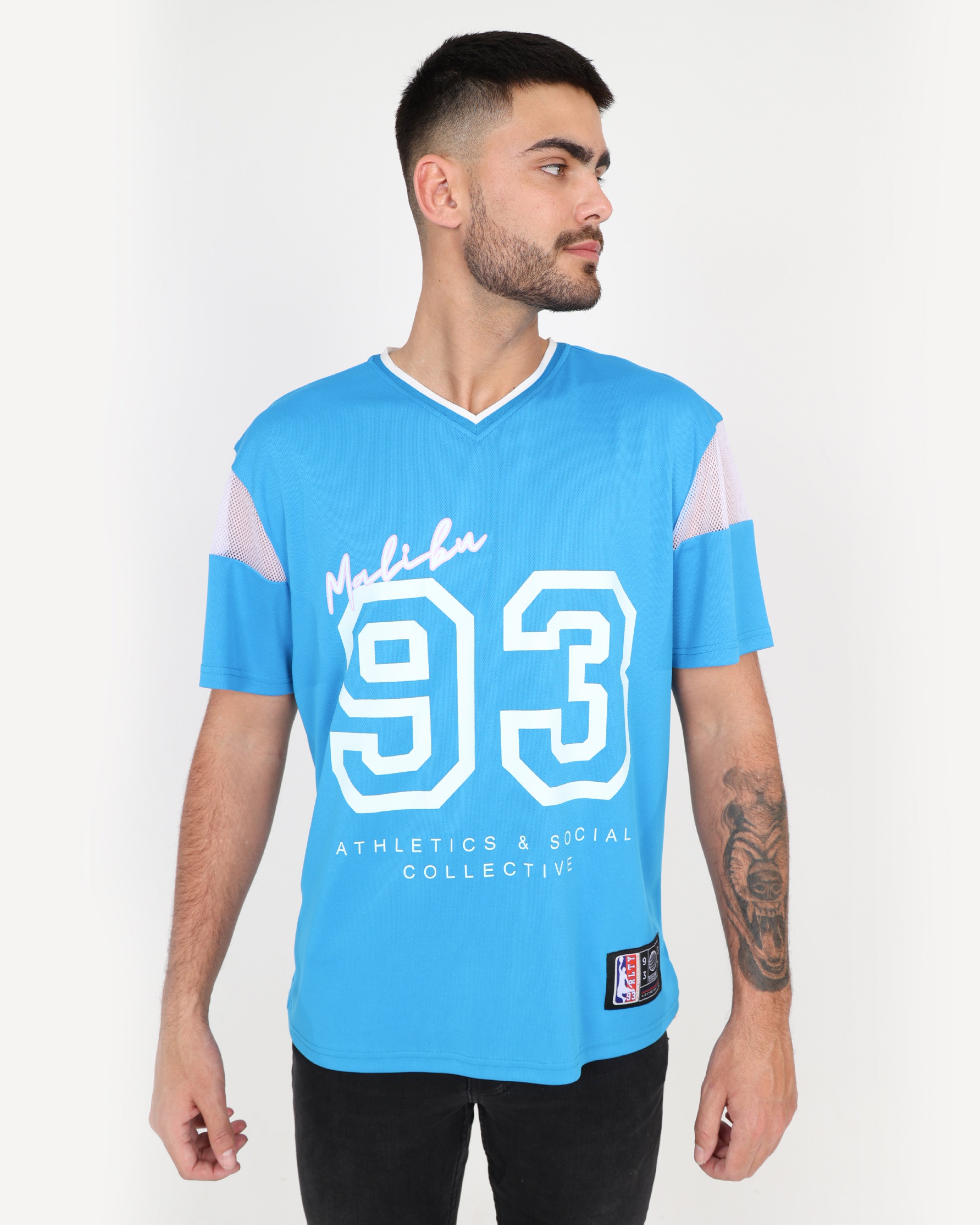 Short Sleeve Malibu Basbeball T-Shirt